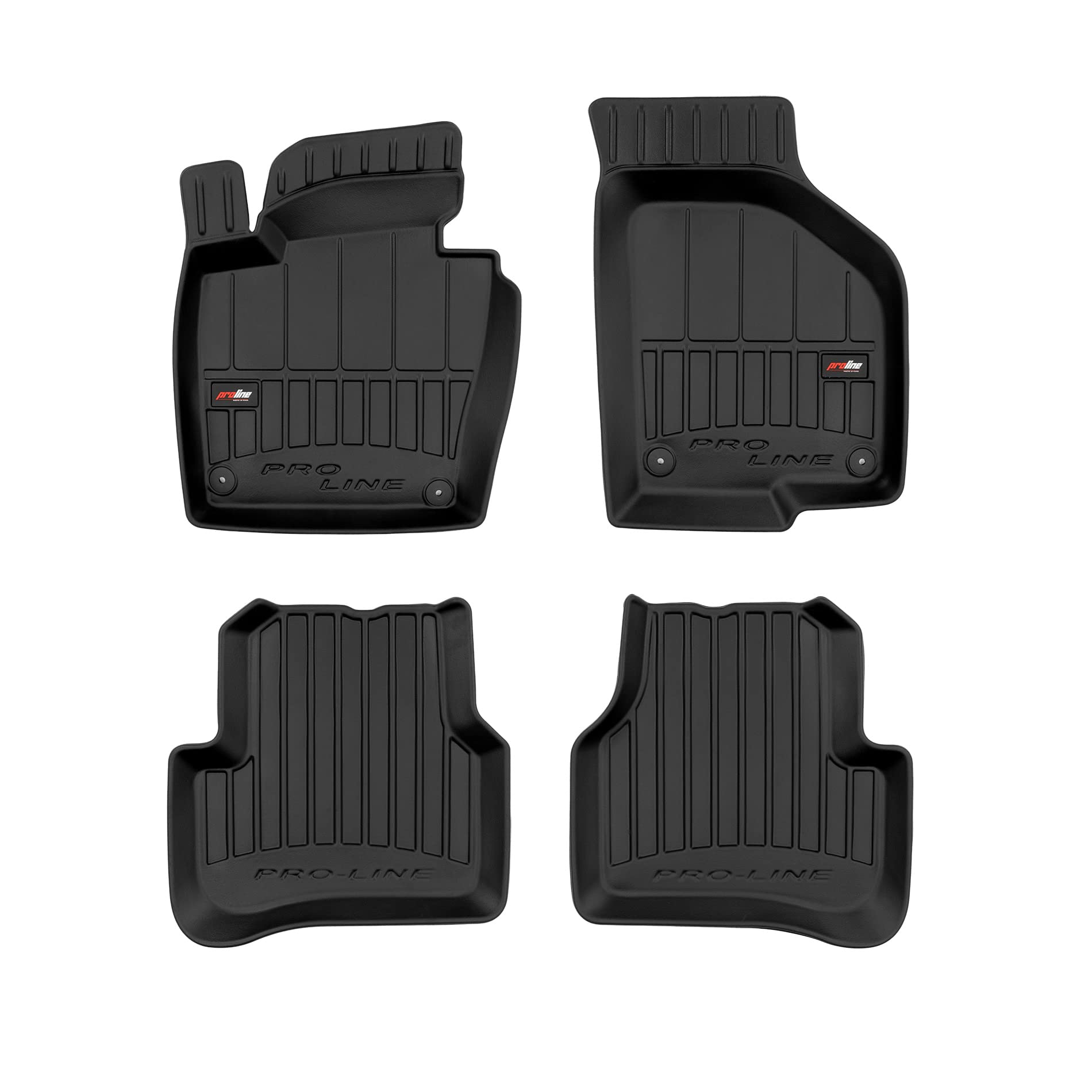 ProLine 3D Auto Fußmatten CC 2012-2017 Passat B6 2005-2010 für Passat B7 2010-2014 für Passat CC 2008-2011 Passgenau Gummimatten Set | Premium Fußmatten von IMJ-Global