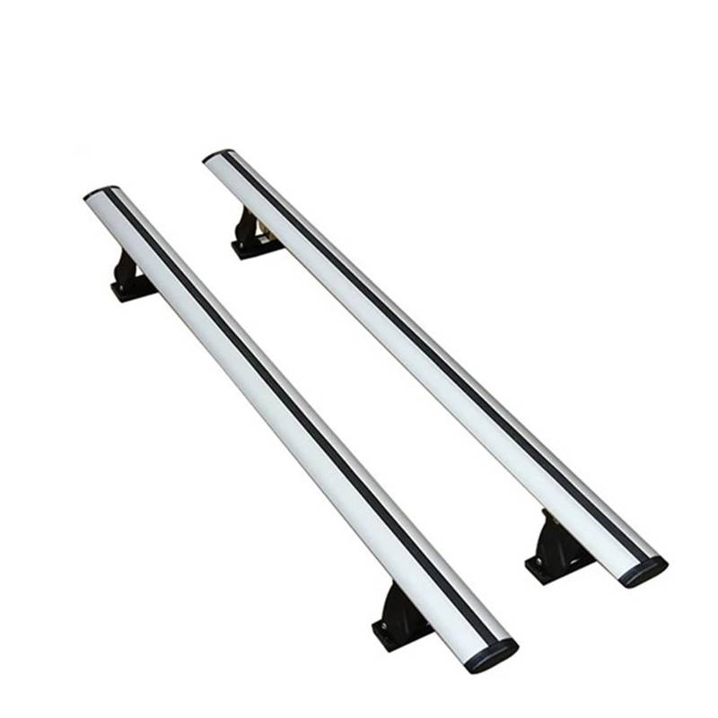 Auto Dachträger 130/140 cm American Tiger Claw Querstange Aluminiumlegierung Dachträger Frei Stanzen Dekoratives Zubehör Liefert Dachträger Gepäckablage Auto(130cm Silvery) von IMMLSX