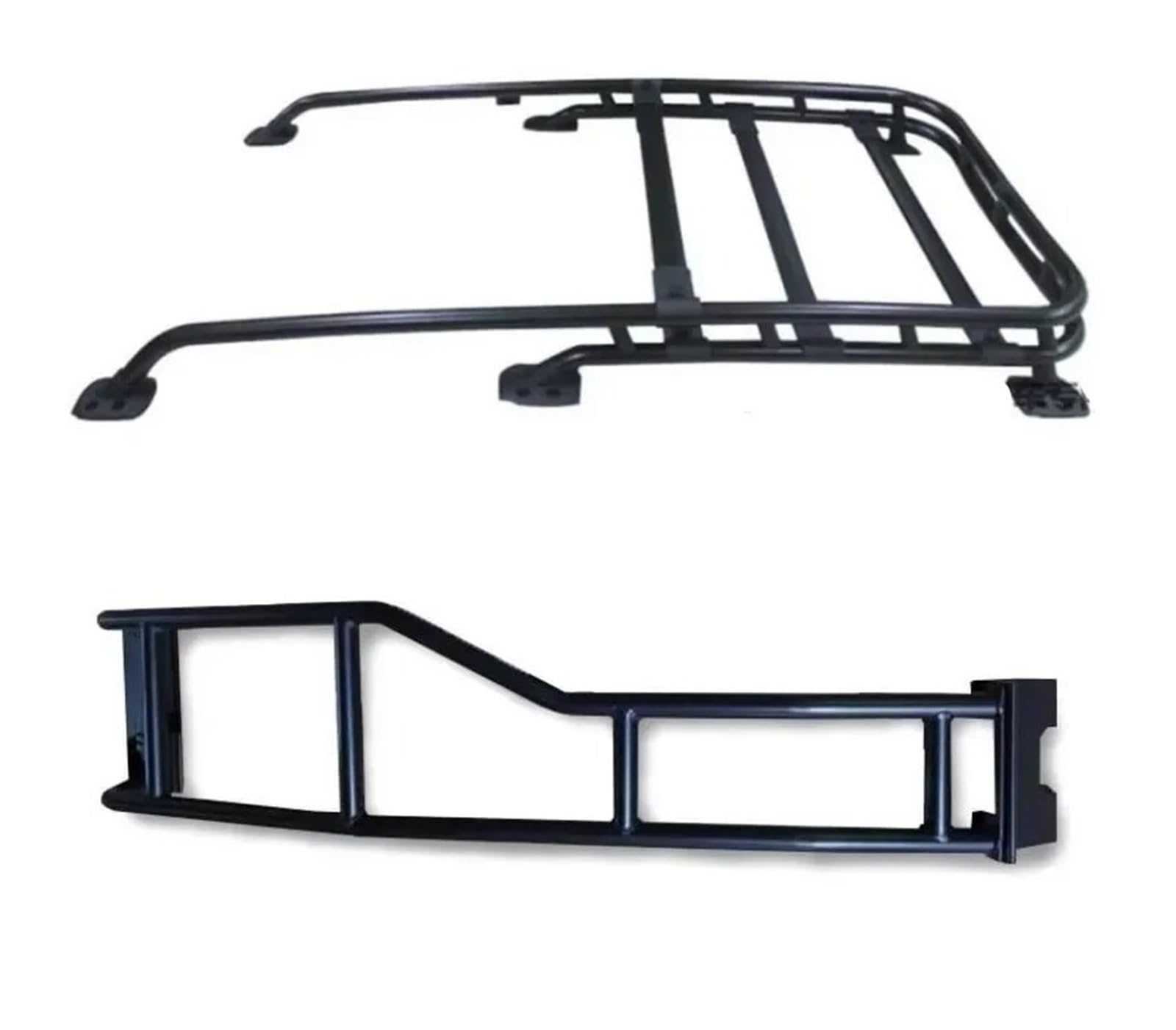 Auto Dachträger Für Toyota FJ Für Cruiser 2007-2020 Dachträger Dachträger Schiene Gepäck Querträger Boxen Hintere Tür Heckklappe Leiter Trittleiter Gepäckablage Auto(Boxes and Ladder) von IMMLSX