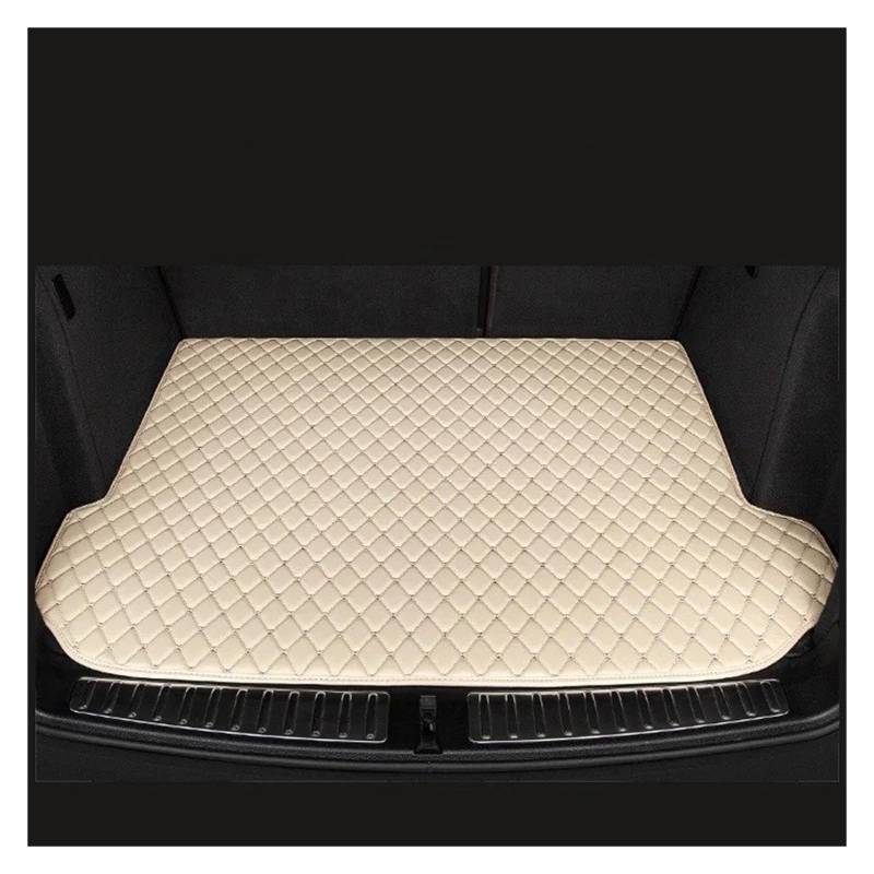 Auto Kofferraummatte Für Chevrolet Für Cavalier Für Onix Für Prisma 2020-2024 Hinten Stamm Tablett Liner Cargo Pads Zubehör Auto Stamm Matten Kofferraumwanne(Beige) von IMMLSX