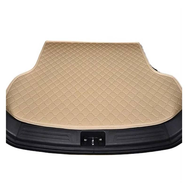 Auto Kofferraummatte Für City 2015-2019 wasserdichte Kofferraum Matte Auto Schwanz Boot Tablett Liner Cargo-Teppich Pad Schutz Kofferraumwanne(Beige) von IMMLSX