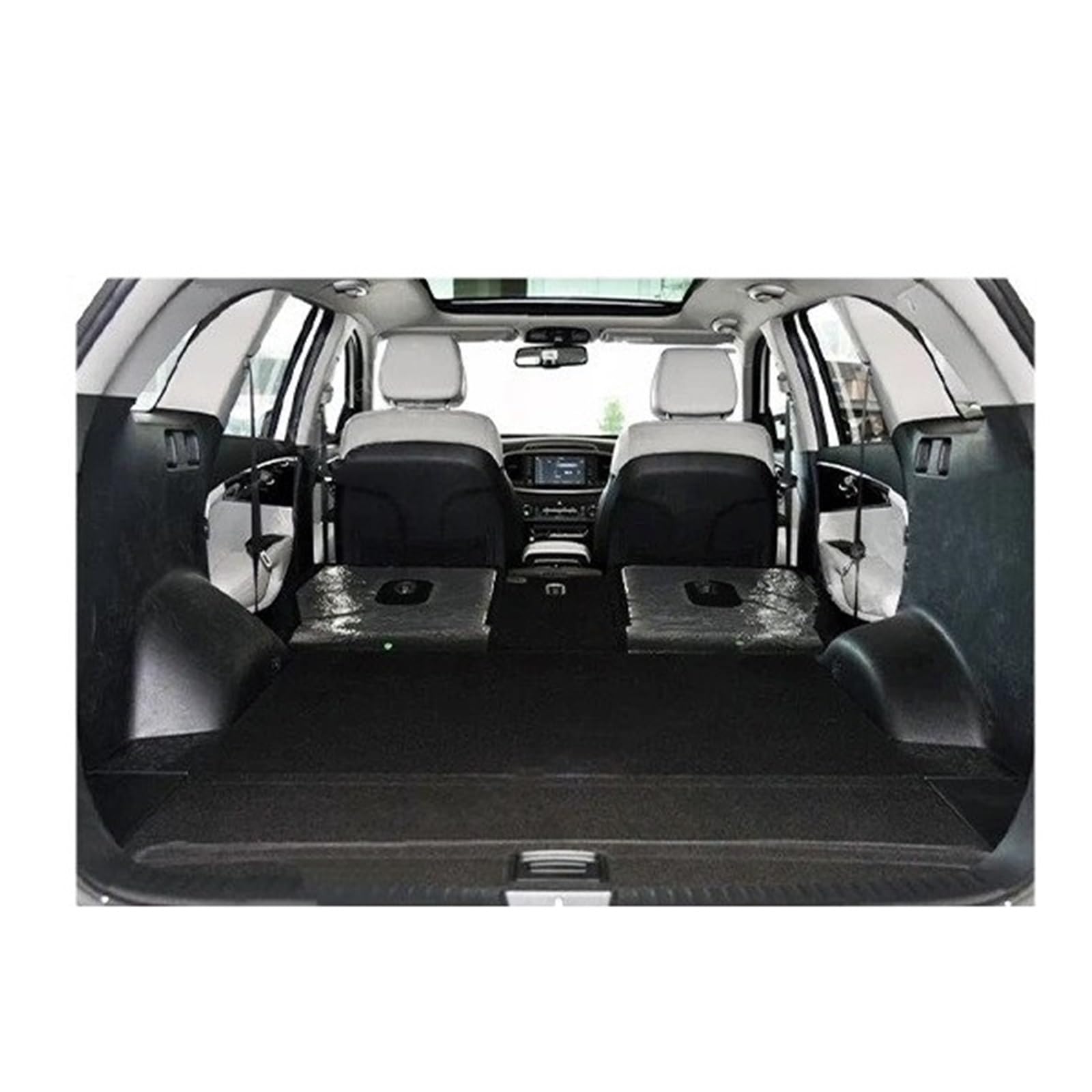 Auto Kofferraummatte Für Fit Für Jazz Für Hatch 2001-2008 GD3 GD1 Zubehör Auto Kofferraum Matte Boden Fach Liner Fracht Boot Teppich Kofferraumwanne von IMMLSX