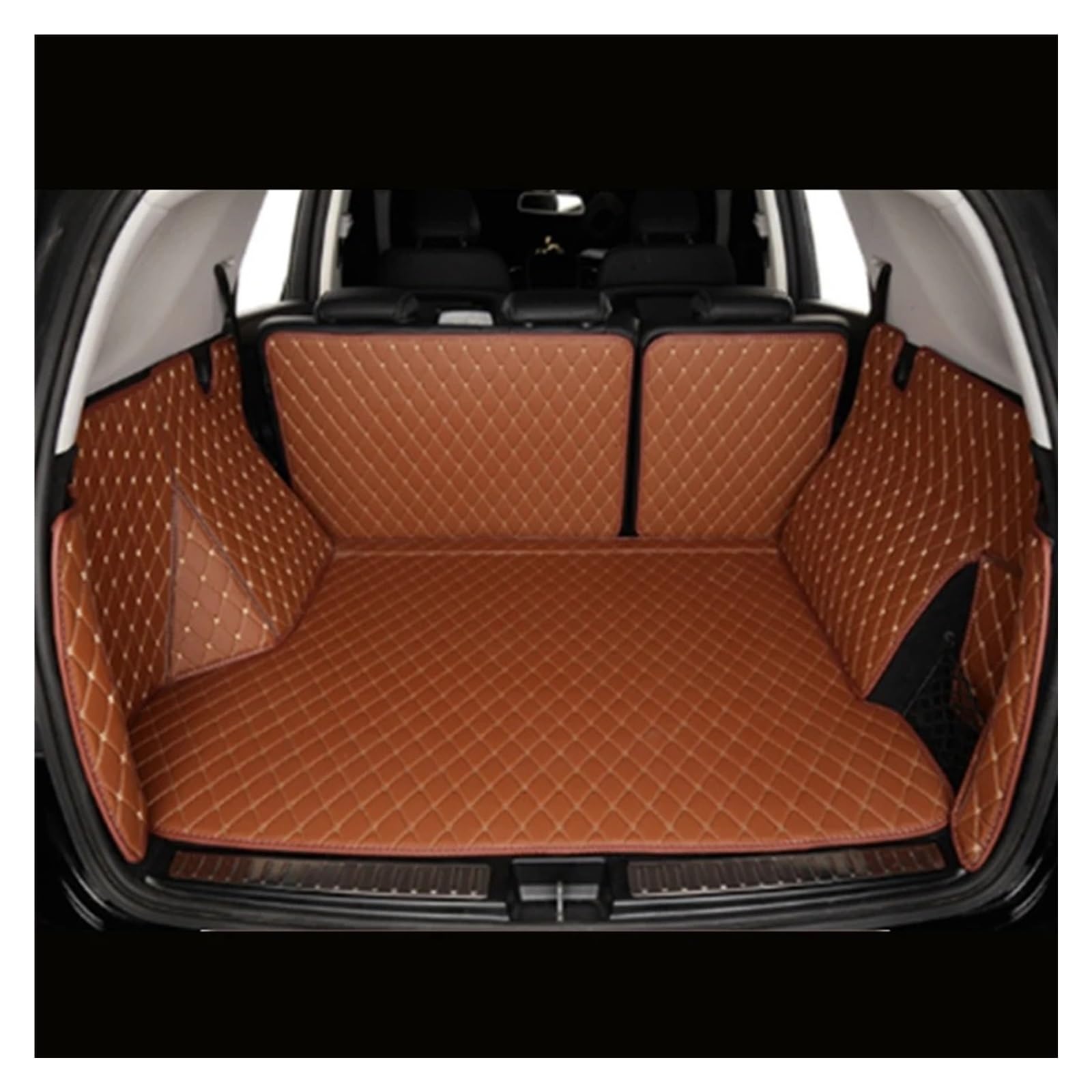 Auto Kofferraummatte Für Genesis GV80 2020 2021 2022 2023 Auto Zubehör Cargo-Liner Pads Auto Kofferraum Teppich Car Stamm Matten Kofferraumwanne(1Brown) von IMMLSX