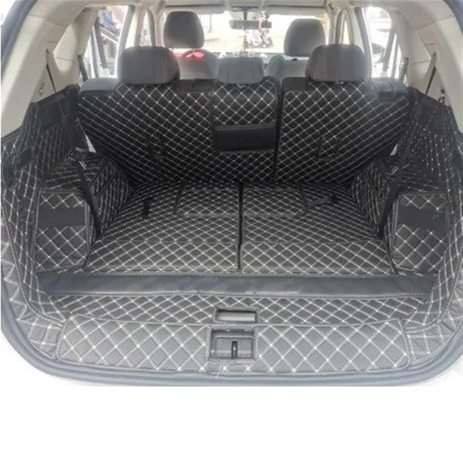 Auto Kofferraummatte Für Jetour X70 Custom Stamm Matten Leder Langlebige Cargo-Liner Boot Teppiche Hinten Innen Dekoration Zubehör Abdeckung Kofferraumwanne(1) von IMMLSX