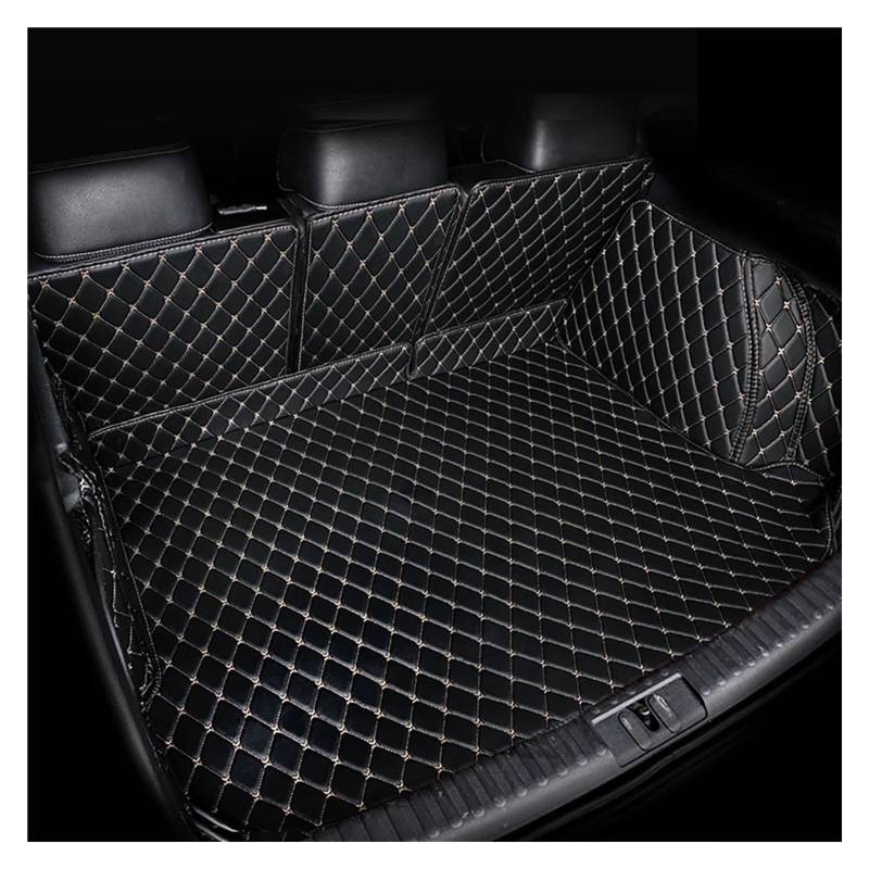 Auto Kofferraummatte Für Kia K5 DL3 MK5 2021 2022 2023 2024 2025 Wasserdicht Zurück Sitz Matten Lagerung Pads Teppiche Auto Zubehör Auto Hinten Stamm Matten Kofferraumwanne(B-Black White) von IMMLSX