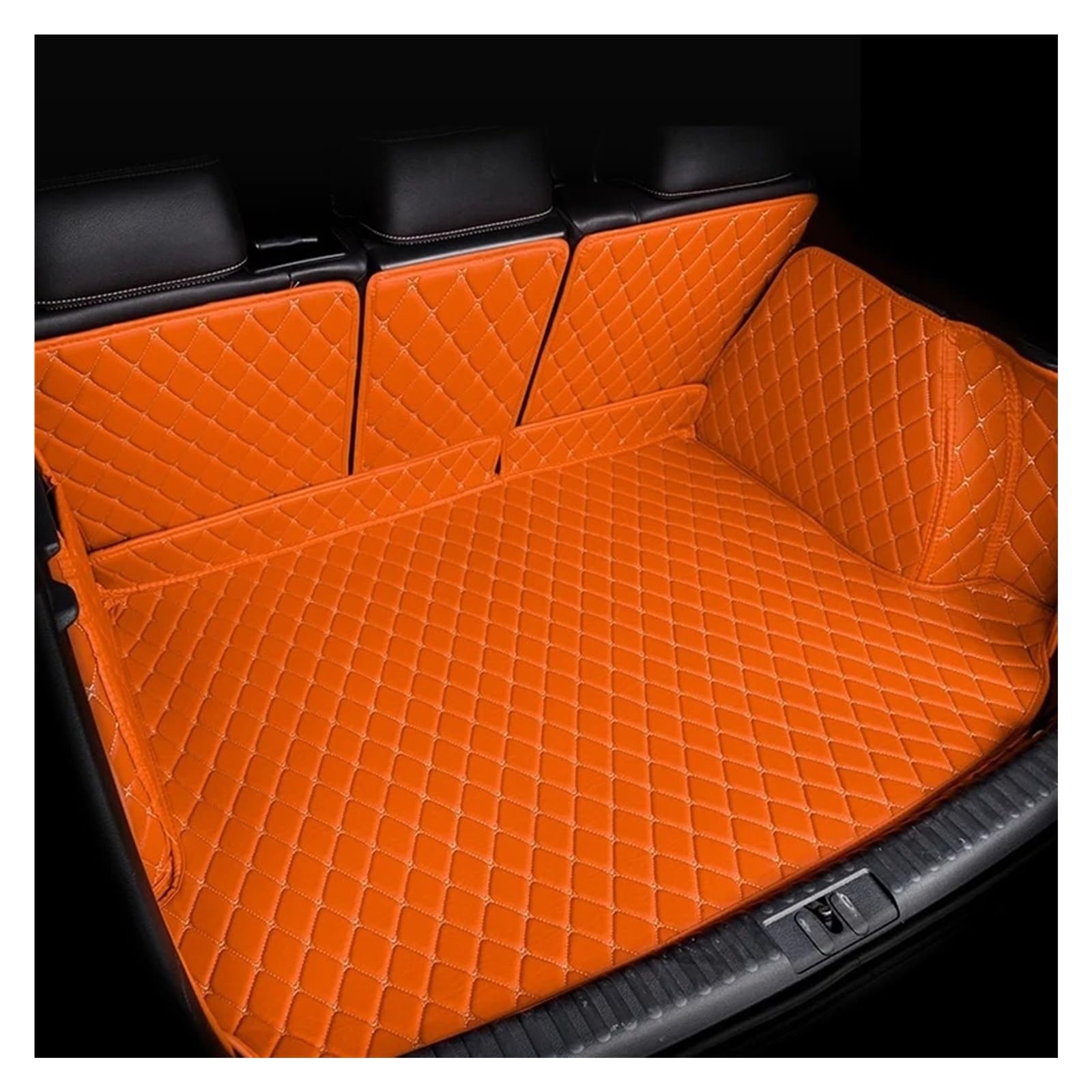 Auto Kofferraummatte Für Kia K5 DL3 MK5 2021 2022 2023 2024 2025 Wasserdicht Zurück Sitz Matten Lagerung Pads Teppiche Auto Zubehör Auto Hinten Stamm Matten Kofferraumwanne(B-Orange) von IMMLSX