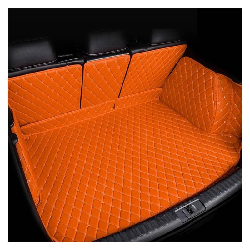 Auto Kofferraummatte Für Kia K5 DL3 MK5 2021 2022 2023 2024 2025 Wasserdicht Zurück Sitz Matten Lagerung Pads Teppiche Auto Zubehör Auto Hinten Stamm Matten Kofferraumwanne(B-Orange) von IMMLSX