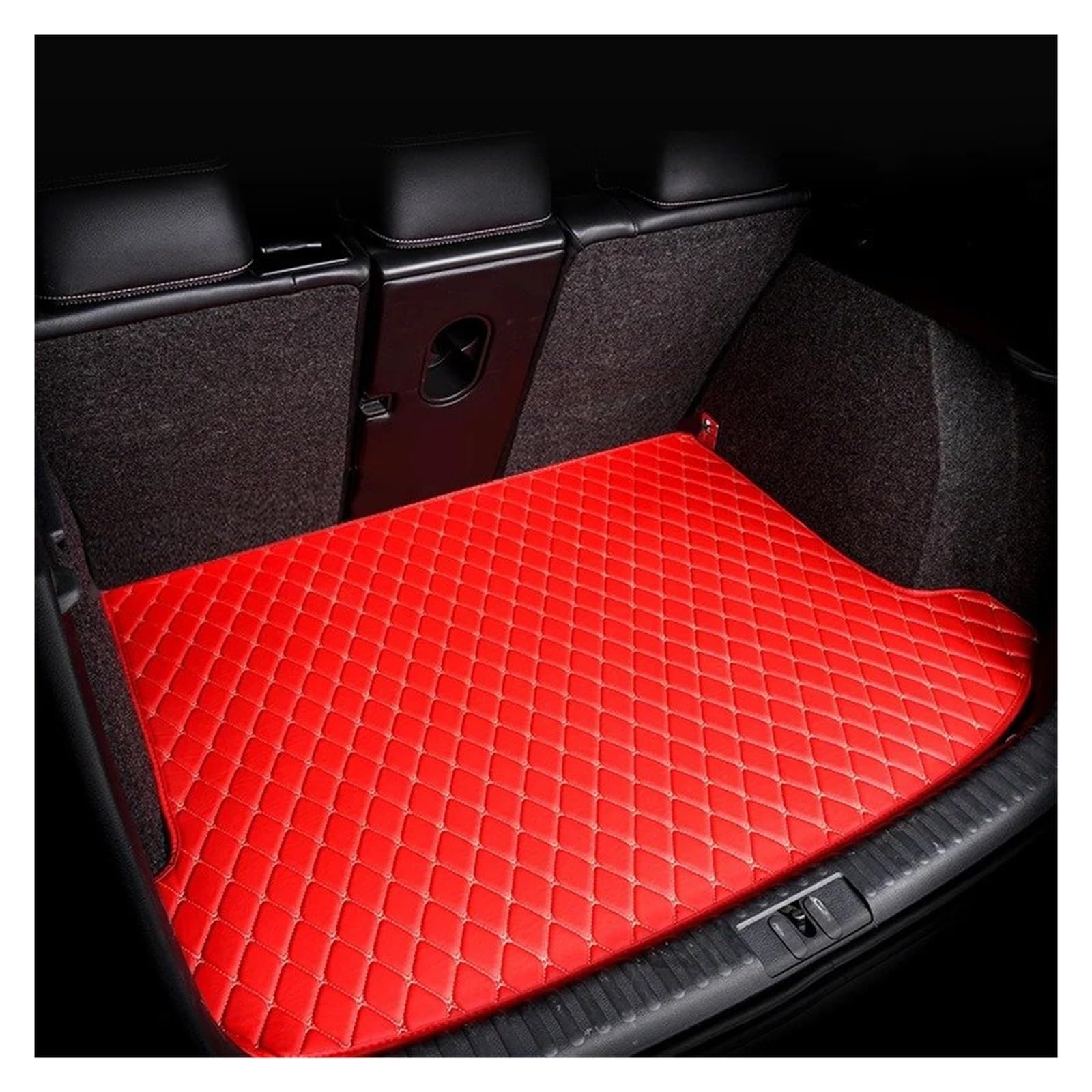 Auto Kofferraummatte Für Peugeot 307SW 308 308GT 308SW 5seat 408 407 Cargo-Liner Boot Teppiche Kofferraum Matte Kofferraumwanne(Sigle RED) von IMMLSX