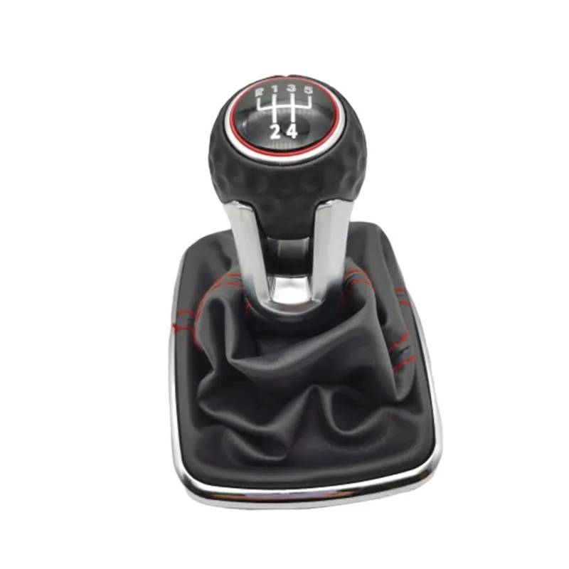 Auto Schaltknauf Für VW Für Golf 4 Für Bora MK4 Für Jetta 4 1998-2004 Auto Schaltknauf Ball Bedeckt Leder 5 Geschwindigkeit 12mm Schaltknauf Abdeckung(Golf 7 knob 5speed) von IMMLSX