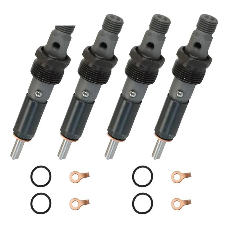 Benzineinspritzer Für Cummins 6BT Motor 4Pcs 4928990 Diesel Motor Kraftstoff Injektor Set Gewinde 14MM Kraftstoffeinspritzer von IMMLSX