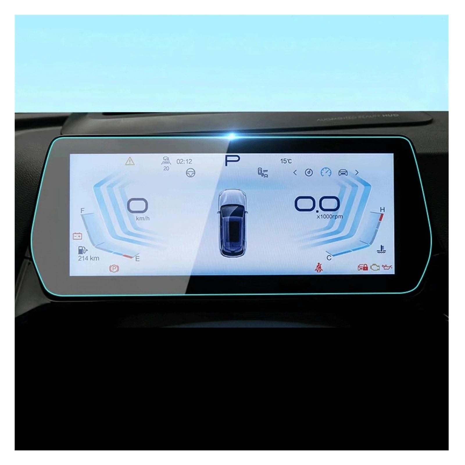 Für BAIC X55 Für Beijing X55 2022 2023 Auto-Armaturenbrett, Kratzfestes Zubehör, Displayschutzfolie Aus Gehärtetem Glas Navigation Schutzfolie Navigations-Displayschutz von IMMLSX