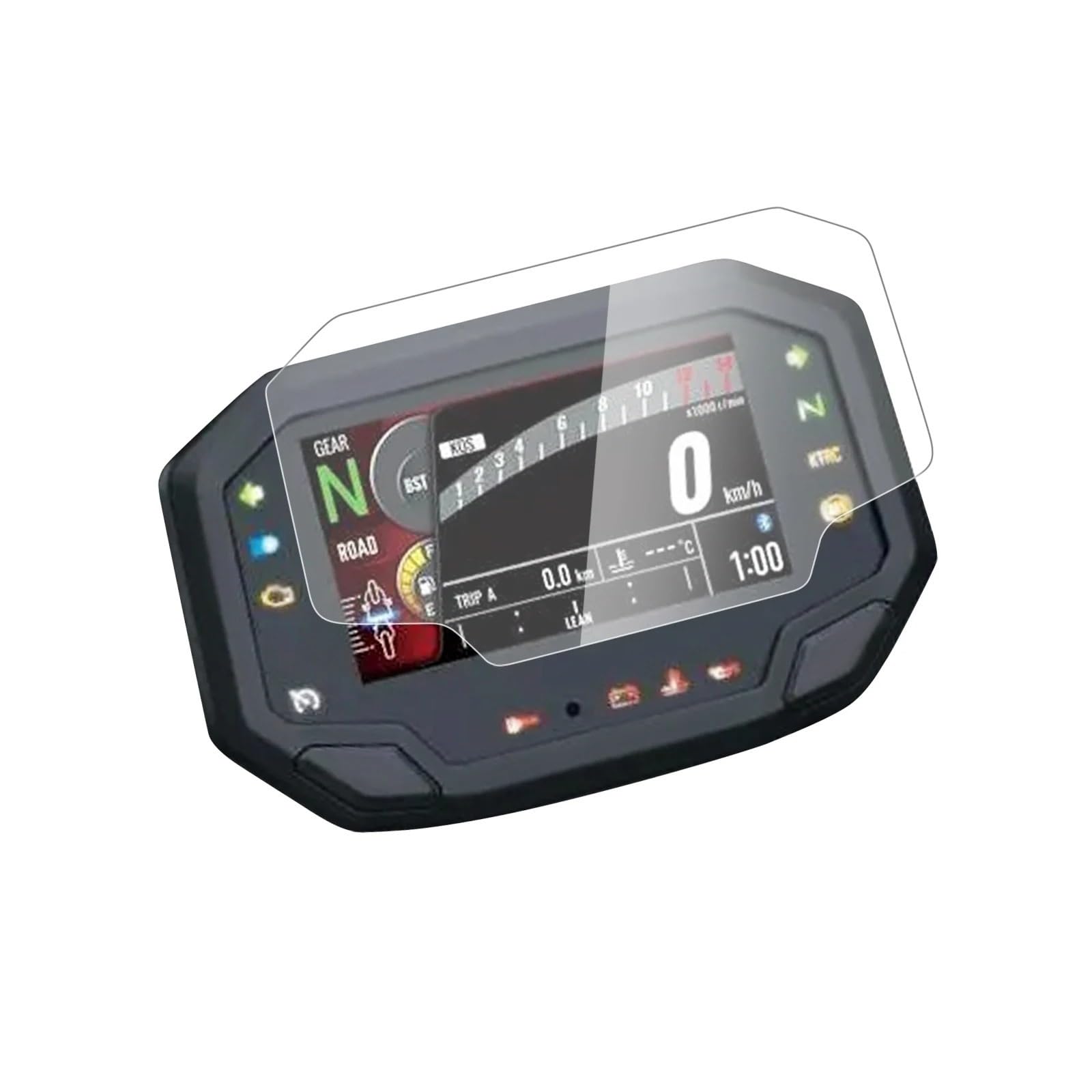 Für Kawasaki Für Ninja Für ZX-4R Für ZX-4RR Für ZX 4R 4RR 2023 Instrument Cluster Scratch Screen Schutz Film Dashboard Screen Protector Displayschutzfolie Tachoschutzfolie(2PCS) von IMMLSX