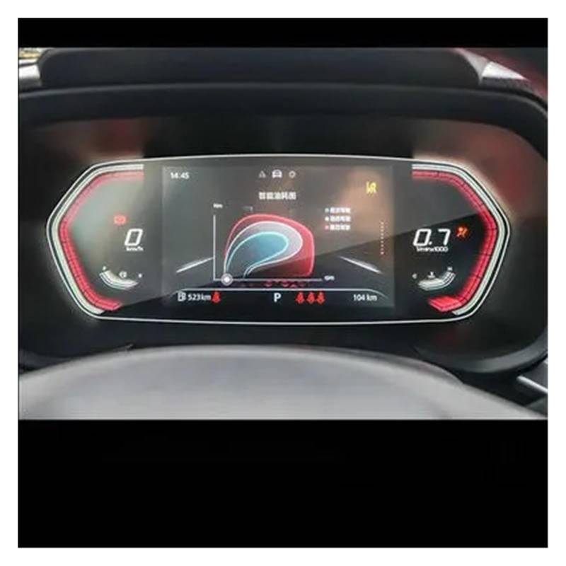 Für MG Für GT 2022 Auto-Infotainment-Radio GPS-Navigation Innenraum-Armaturenbrett-Zubehör Displayschutzfolie Aus Gehärtetem Glas Navigation Schutzfolie Navigations-Displayschutz(Dashboard) von IMMLSX