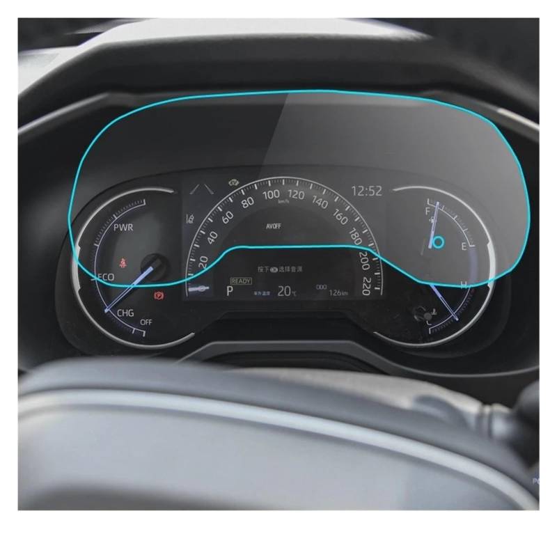 Für Toyota Für RAV4 Für RAV-4 2020 Auto Instrument Dashboard Center Control Touchscreen PET Film Screen Protector Navigation Schutzfolie Navigations-Displayschutz von IMMLSX