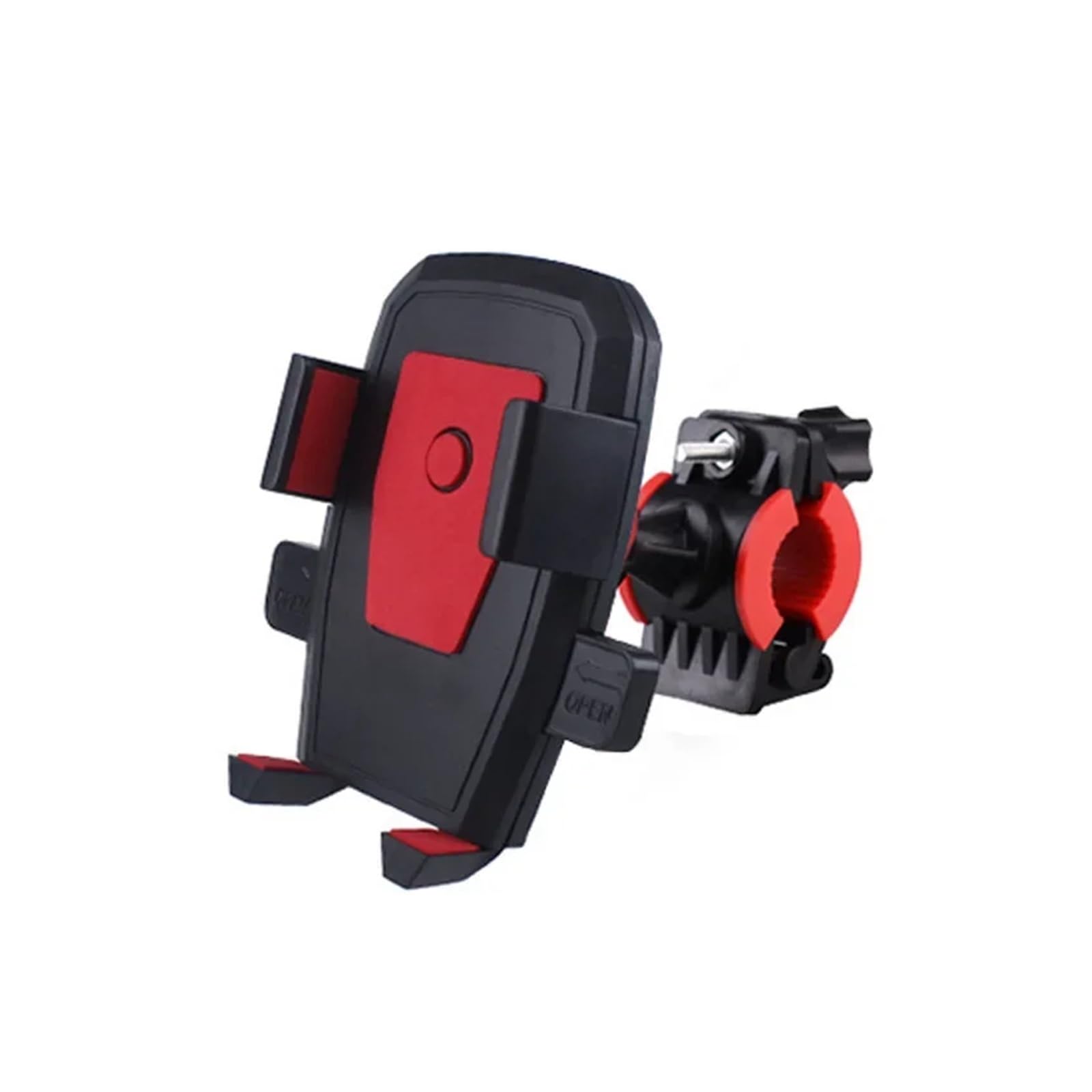 Handyhalterung Motorrad Motorrad Telefon Halter Stehen Auto Lock Moto Handy Halter Motor Bike Lenker Clip Ständer GPS Halterung Handyhalter Fahrrad(Red) von IMMLSX