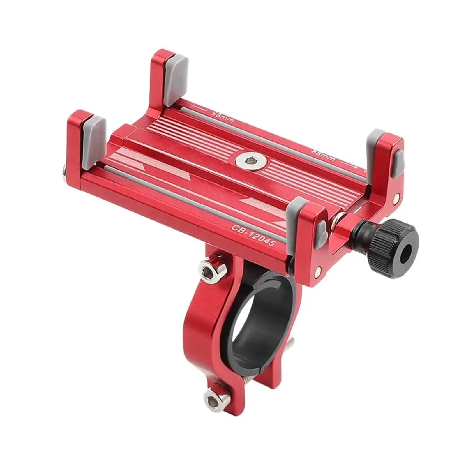 Handyhalterung Motorrad Telefonhalter Universal Motorrad Lenker Clip Ständer Halterung Handyhalter Halterung Für 2,3-3,4 Zoll Breites Telefon Handyhalter Fahrrad(Red) von IMMLSX