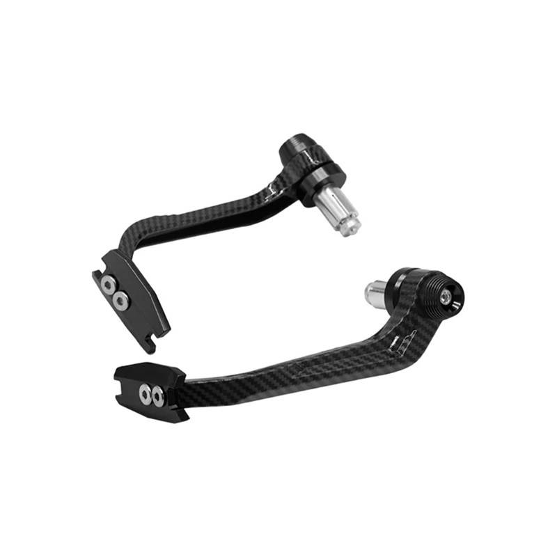 Motorrad Kupplung Bremshebel Für Kawasaki Für Universelle wasserdichte Carbon Faser Aluminium Legierung Motorrad Bremse Kupplung Hebel Schutz Brems Kupplungshebel(Black) von IMMLSX