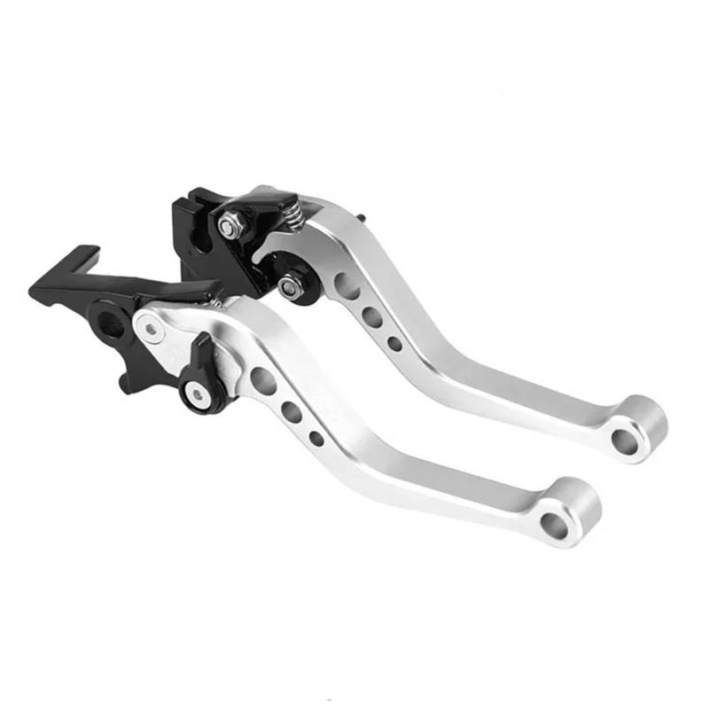 Motorrad Kupplung Bremshebel Für Motorradmodifikation CNC-Motorradkupplungstrommelbremshebelgriff CNC-Legierungs-Motorradbremsgriff Universal Brems Kupplungshebel(Silver) von IMMLSX