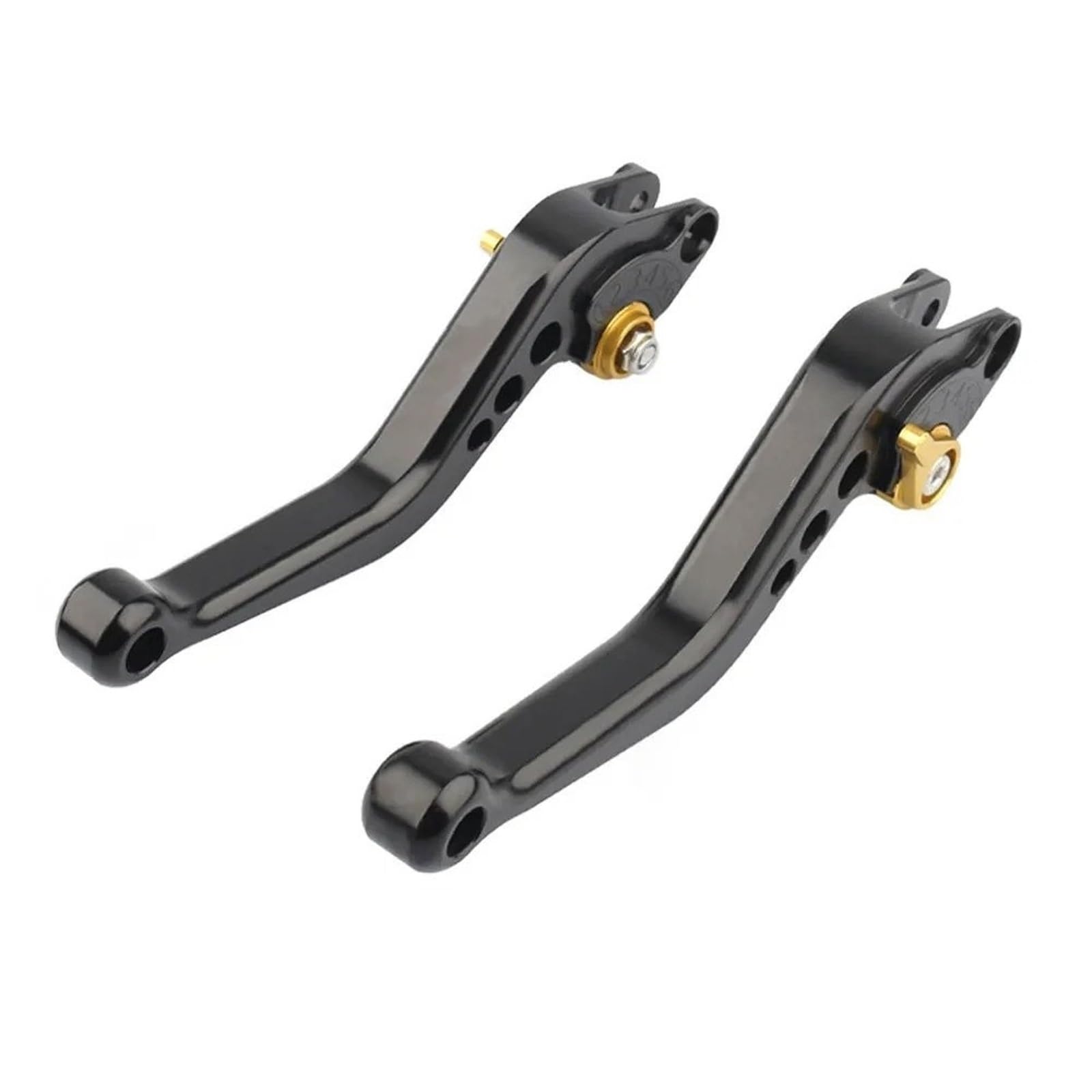 Motorrad Kupplung Bremshebel Für SR Für GT125 2021-2023 Für GT 125 2021-2023 Kurze Bremse Kupplung Hebel Brems Kupplungshebel(A-Black with Gold) von IMMLSX