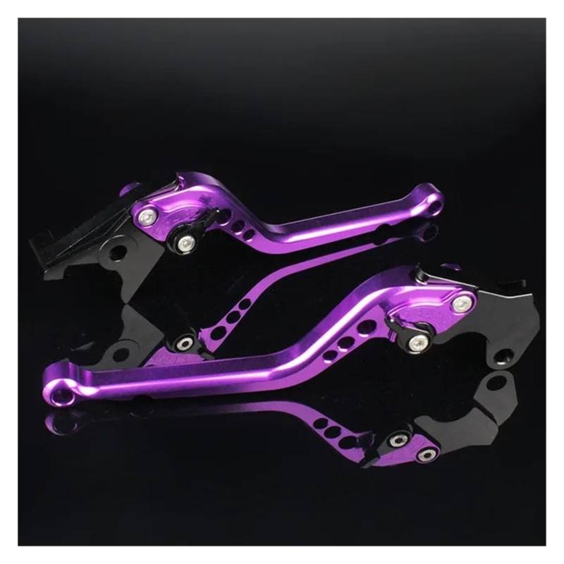 Motorrad Kupplung Bremshebel Für YZF-R THUNDERACE 1000 1996-2000 Griff Zubehör Hebel Aluminium Einstellbare 3D Motorrad Bremse Kupplung Hebel Brems Kupplungshebel(B Purple) von IMMLSX