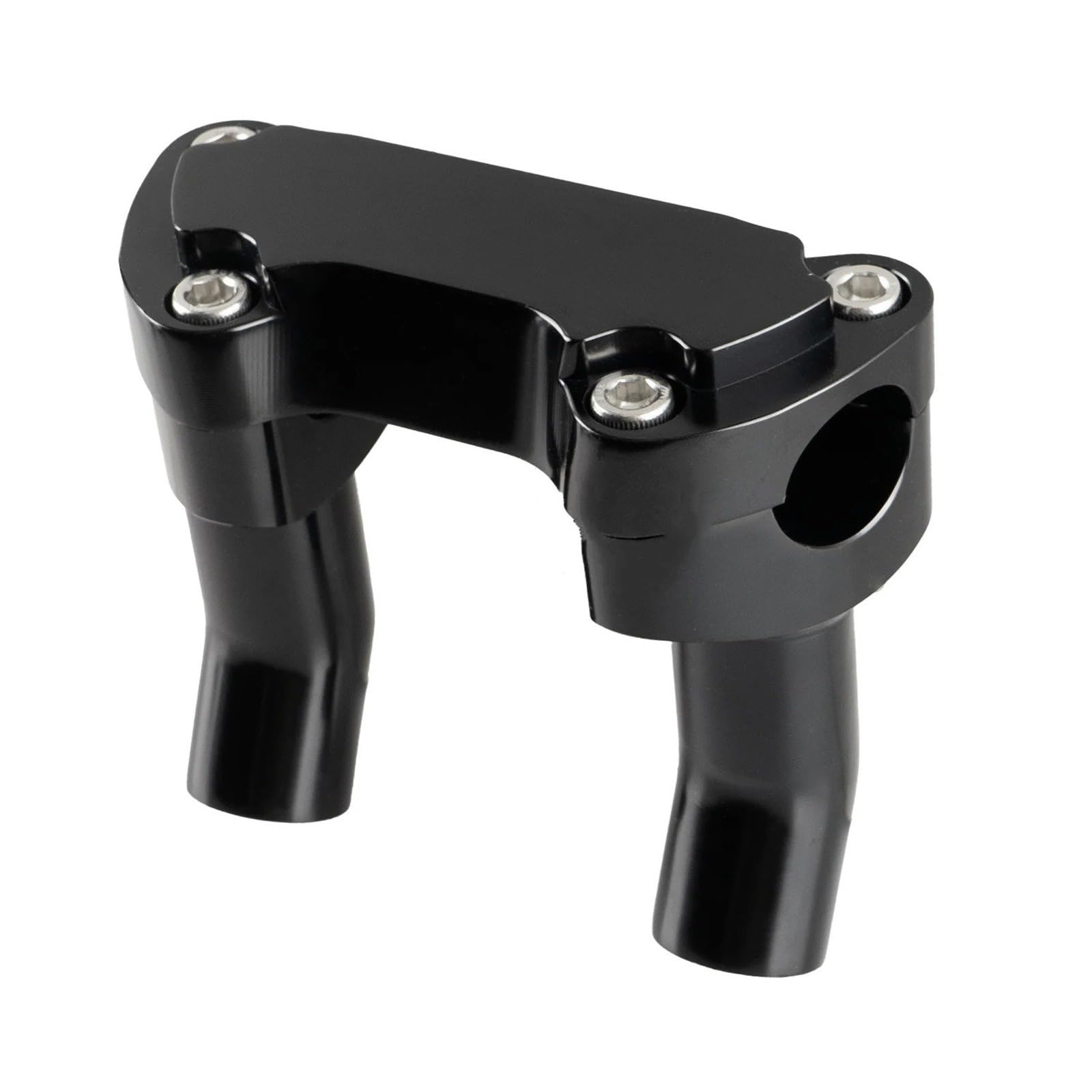 Motorrad Lenkererhöhungen Für Dyna Für Straße Für Bob Für Softail Für Sportster 3,5 "Motorrad Pullback Lenker Riser Clamp CNC Aluminium Lenkererhöhung Motorrad(Black) von IMMLSX