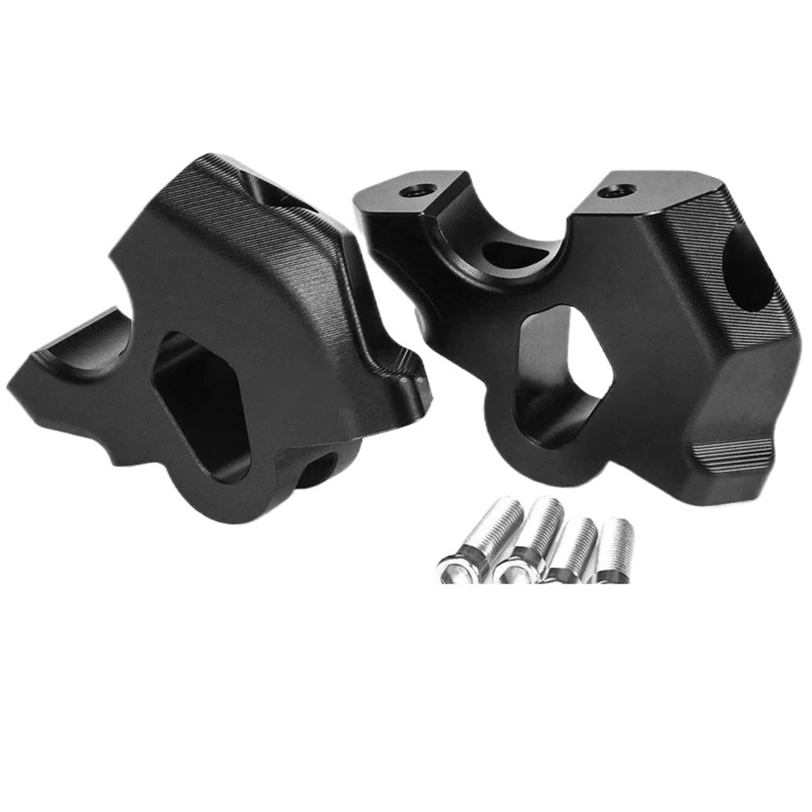 Motorrad Lenkererhöhungen Für R1300GS 2024 Motorrad Lenker Riser Drag Griff Bar Clamp Verlängern Adapter Erhöhung Klemme Montieren Lenkererhöhung Motorrad(Black) von IMMLSX