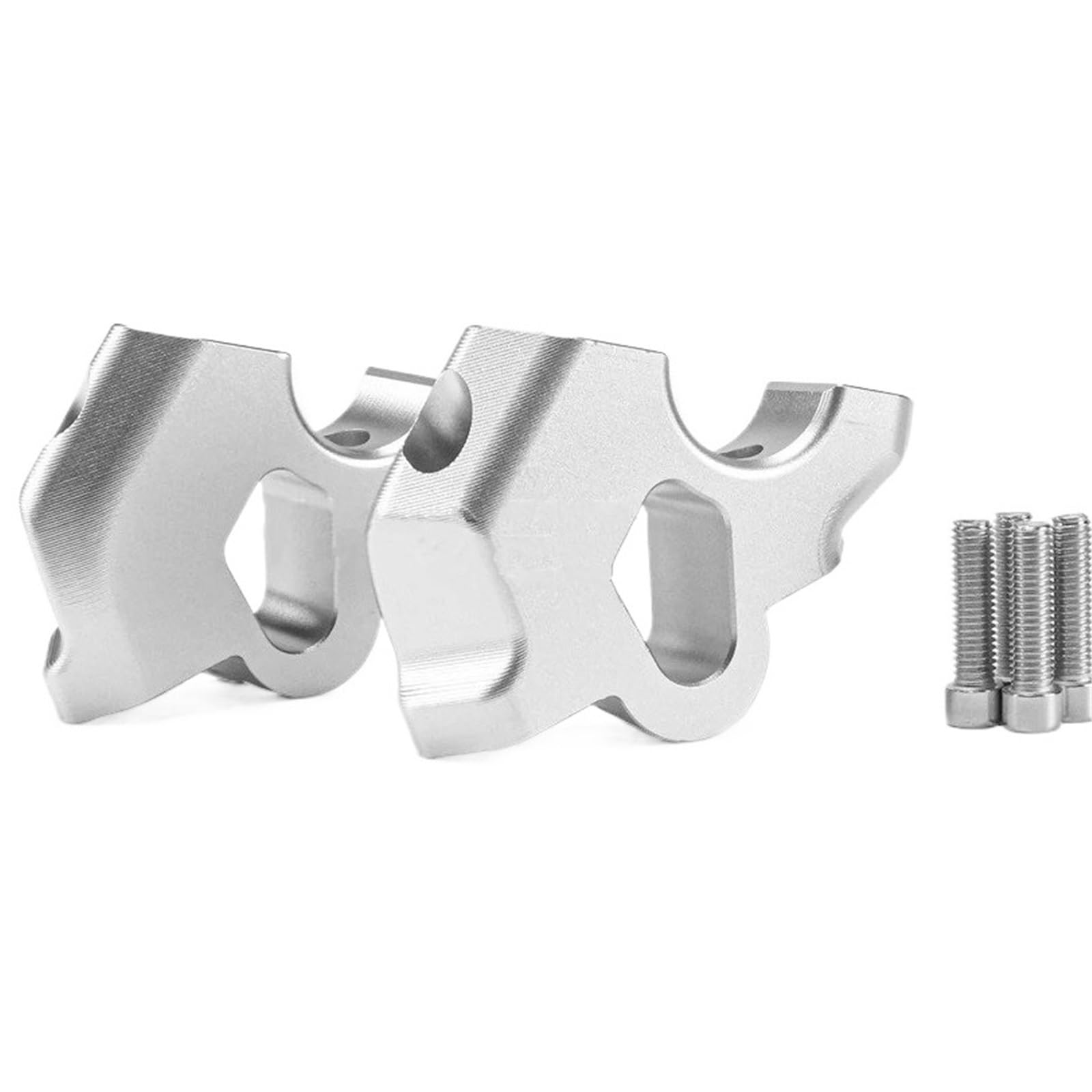 Motorrad Lenkererhöhungen Für R1300GS 2024 Motorrad Zubehör Bewegen Zurück Lenker Riser Drag Griff Bar Clamp Verlängern Adapter Lenkererhöhung Motorrad(Silver) von IMMLSX