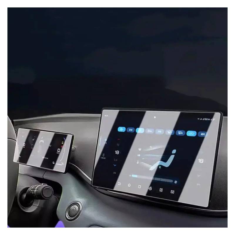 Navigation Schutzfolie Für BYD Für Seagull 2022 2023 2024 LCD Auto Radio GPS Navigation 10,1 Zoll Und Dashboard 7 Zoll Bildschirm Gehärtetem Glas Schutz Film Navigations-Displayschutz von IMMLSX