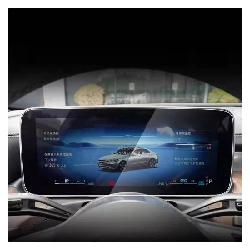 Navigation Schutzfolie Für Benz Für Classe C Für W206 Für GLC Für X254 2023 2024 Gehärtetem Glas Screen Protector Film 12,3 Zoll Armaturenbrett Navigations-Displayschutz von IMMLSX