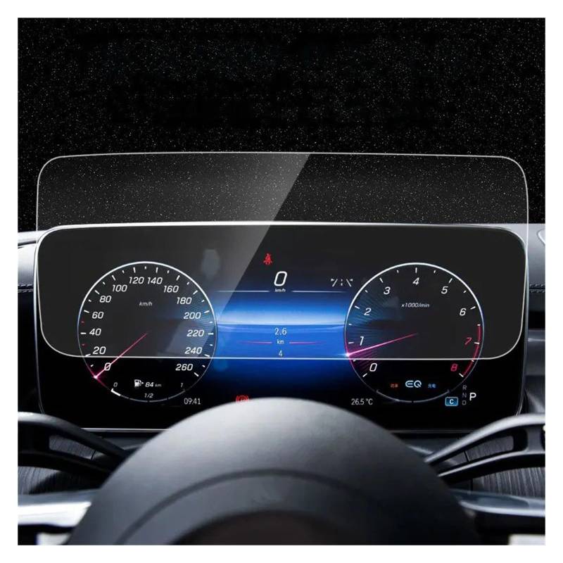 Navigation Schutzfolie Für Benz Für EQE 350 2022 Auto GPS Und Instrument Panel LCD Bildschirm Gehärtetem Glas Schutz Film Anti-Scratch Navigations-Displayschutz(Instrument Panel) von IMMLSX