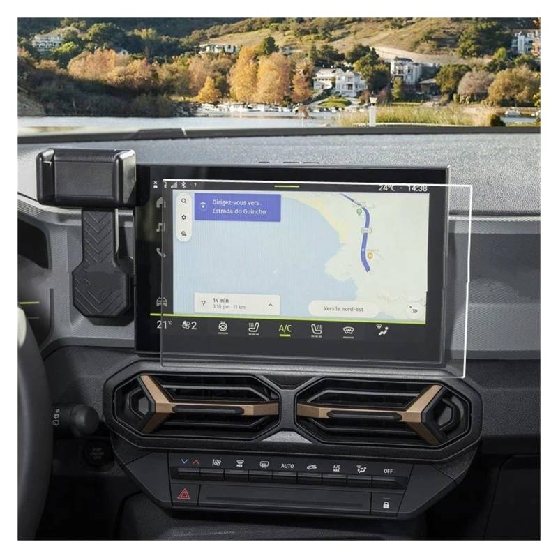 Navigation Schutzfolie Für Dacia Für Duster Für Dacia 2024 Schutz Film 10,1 Zoll Auto Radio GPS Navigation Anti-scratchh Innen Film Navigations-Displayschutz(1 pcs) von IMMLSX