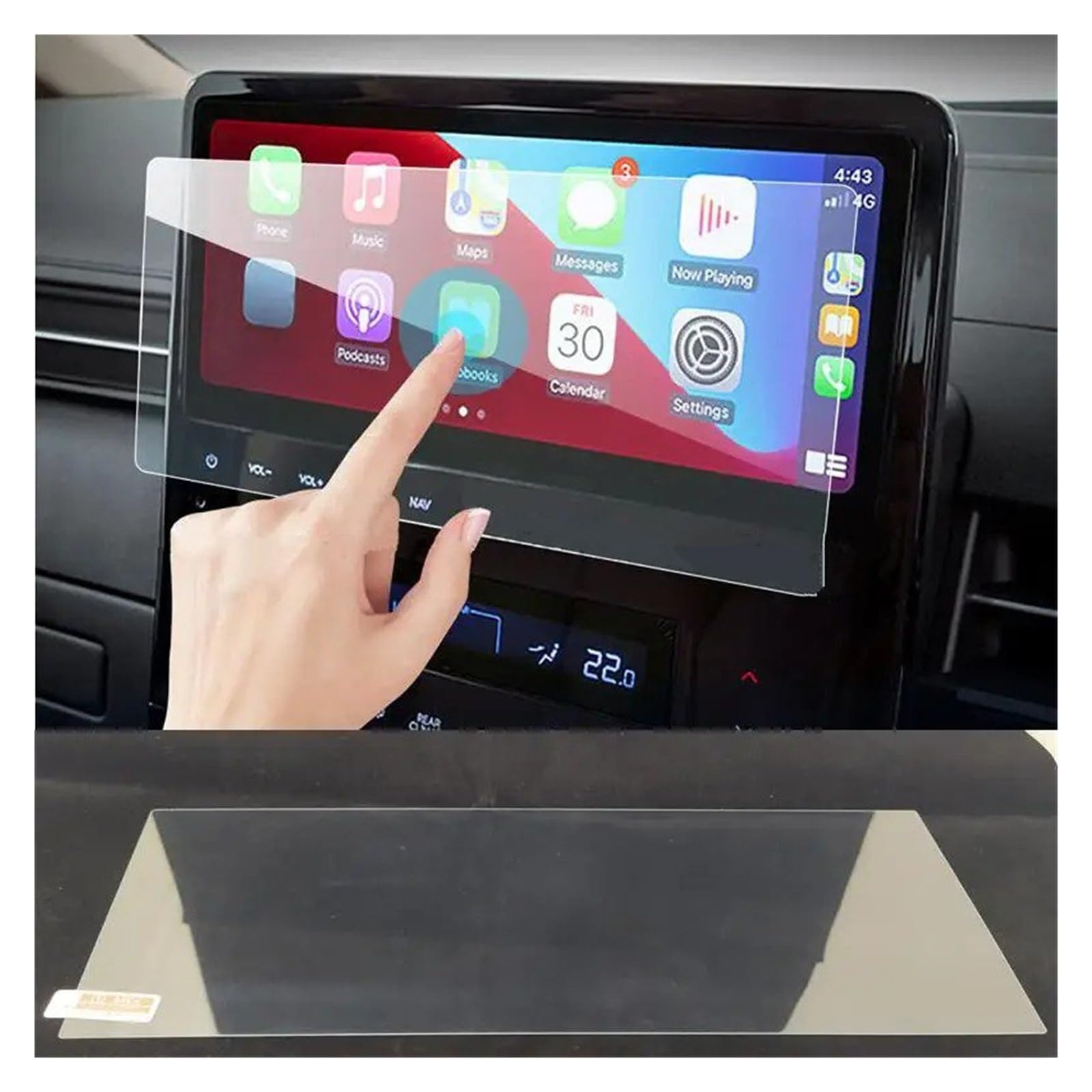 Navigation Schutzfolie Für Hyundai Für Staria 2022 Gehärtetem Glas Screen Protector Auto Infotainment Radio GPS Konsole Navigation Navigations-Displayschutz(10.25 inch GPS) von IMMLSX