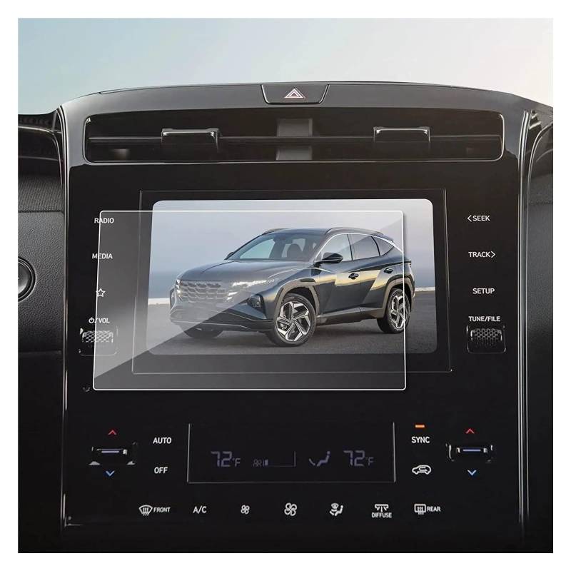 Navigation Schutzfolie Für Hyundai Für Tucson Für NX4 2022 2023 GPS LCD Touch Navigation Display Gehärtetem Glas Screen Protector Film 8 Zoll Navigations-Displayschutz von IMMLSX