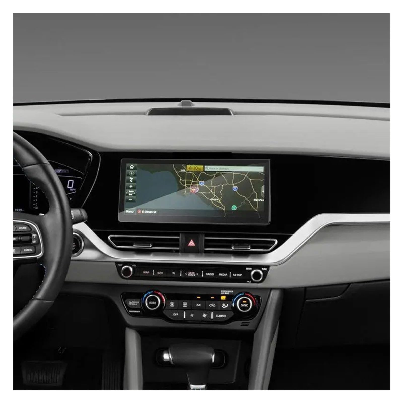 Navigation Schutzfolie Für KIA Für NIRO 2020-2022 10,25 Zoll Auto GPS Navigation Schutz Film LCD Bildschirm Gehärtetem Glas Schutz Film Navigations-Displayschutz von IMMLSX