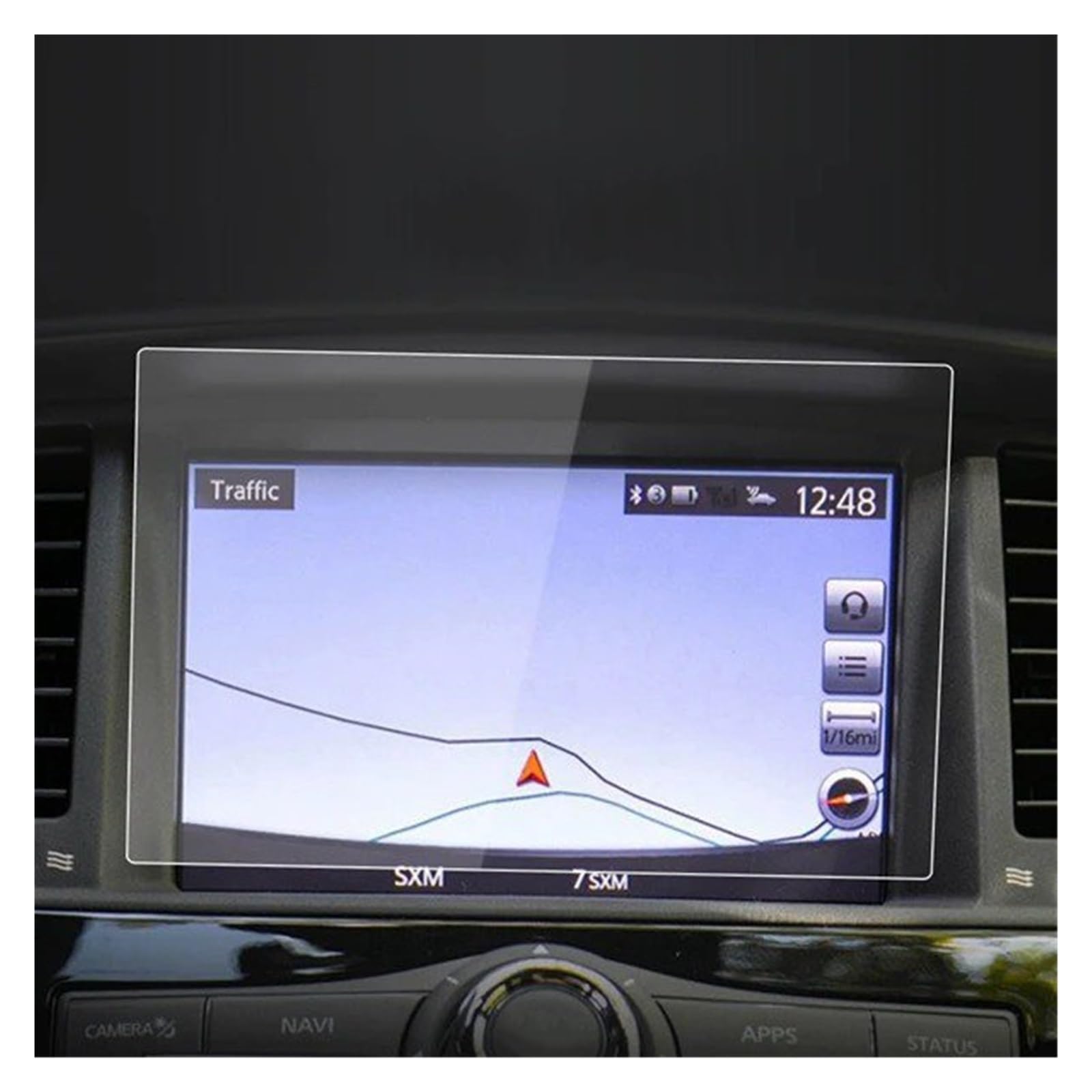 Navigation Schutzfolie Für Nissan Für Patrol Für Armada Für Bildschirm 2023 Auto Zubehör Gehärtetem Glas Schutz Film Navigator Schutz Aufkleber Navigations-Displayschutz(16-21 HD) von IMMLSX