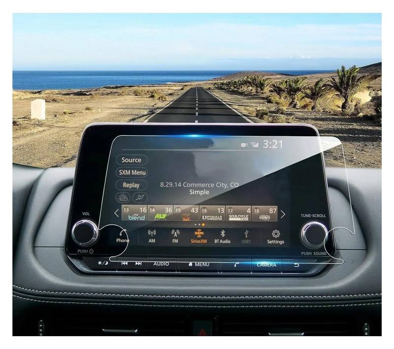 Navigation Schutzfolie Für Nissan Für Rogue 2021-2023 8 Zoll Navigation Gehärtetem Glas LCD GPS Screen Protector Touch Screen Schutz Film Navigations-Displayschutz von IMMLSX