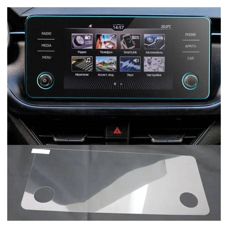 Navigation Schutzfolie Für Skoda Für Kamiq Für Scala Für Bolero 2020 Gehärtetem Glas Screen Protector 8 Zoll Auto Navigation Schutz Aufkleber Navigations-Displayschutz von IMMLSX