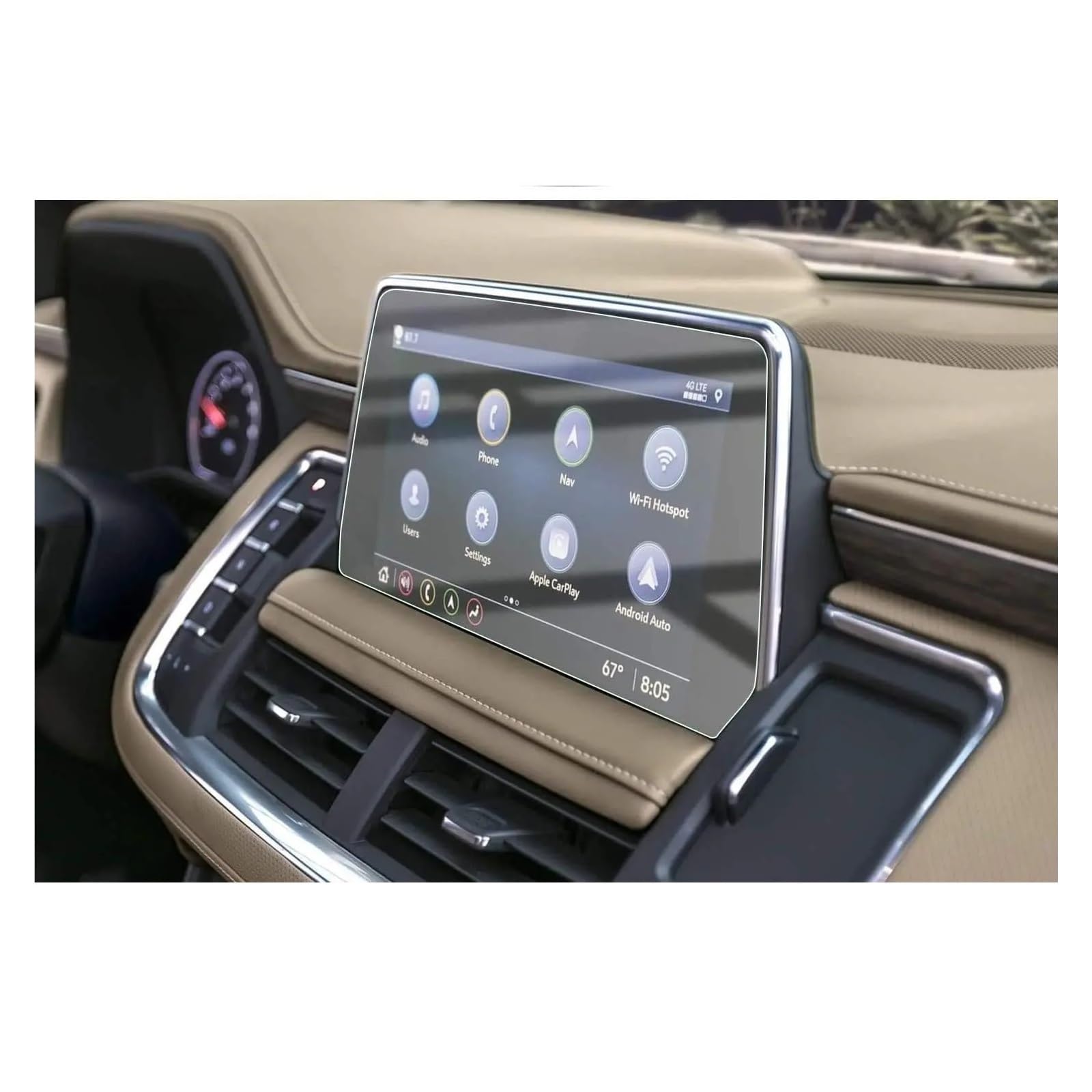 Navigation Schutzfolie Für Tahoe Für Suburban Für GMC Für Yukon 2021-2023 10,2 Zoll Auto GPS Navigation Gehärtetem Glas Bildschirm Film Schutz Navigations-Displayschutz von IMMLSX