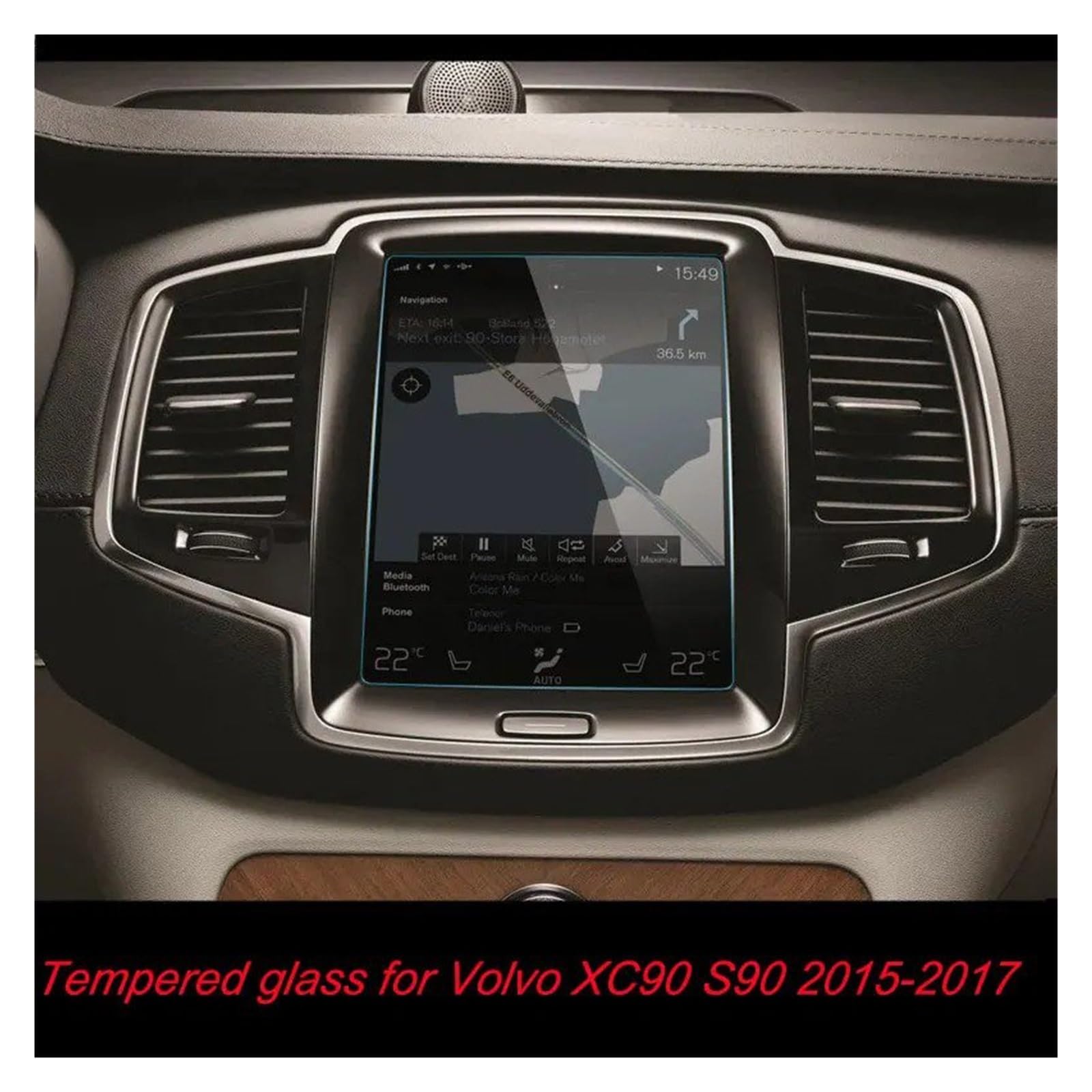 Navigation Schutzfolie Für Volvo Für V90 Für XC90 Für S90 Für XC60 8,7 Zoll 180 * 135mm Auto GPS Navigation Screen Protector Center Touch Glas Film Navigations-Displayschutz von IMMLSX