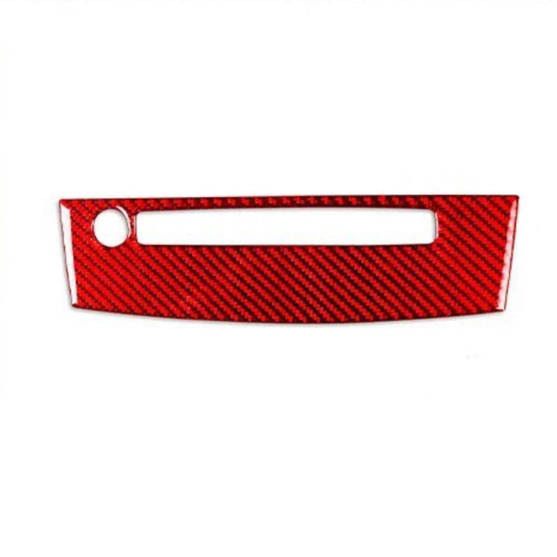 PanelMittelkonsole Für 5 Series E60 2004-2010 Carbon Fiber Center Radio CD Einstellung Bedienfeld Abdeckung Auto Innen Trim Zubehör Aufkleber Innenraum Abdeckung Trim(3 Red B) von IMMLSX