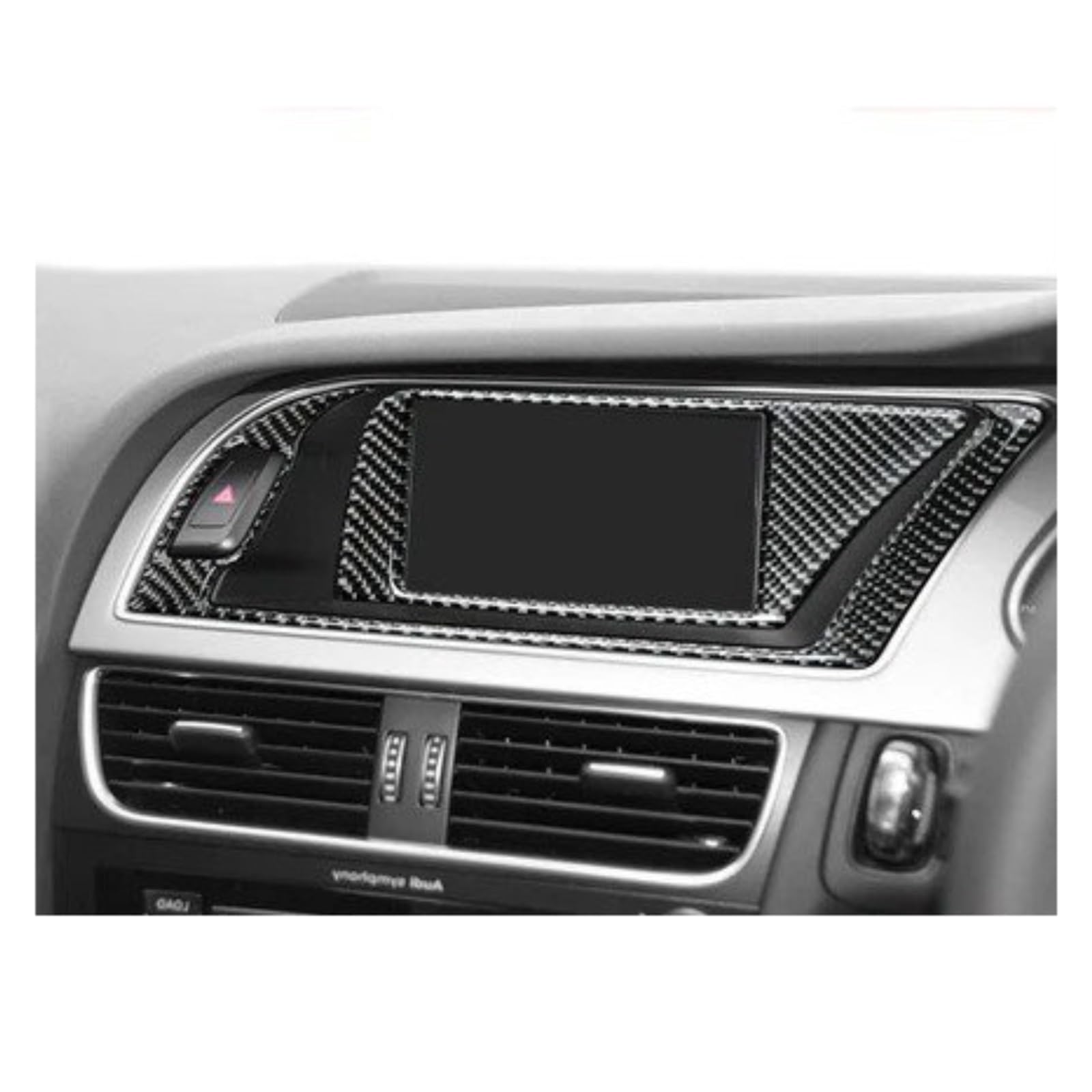 PanelMittelkonsole Für A4 Für A5 Für B8 Für Q5 Real Carbon Fiber Auto Navigation Klimaanlage CD Bedienfeld LHD RHD Aufkleber Innen Zubehör Innenraum Abdeckung Trim(B) von IMMLSX