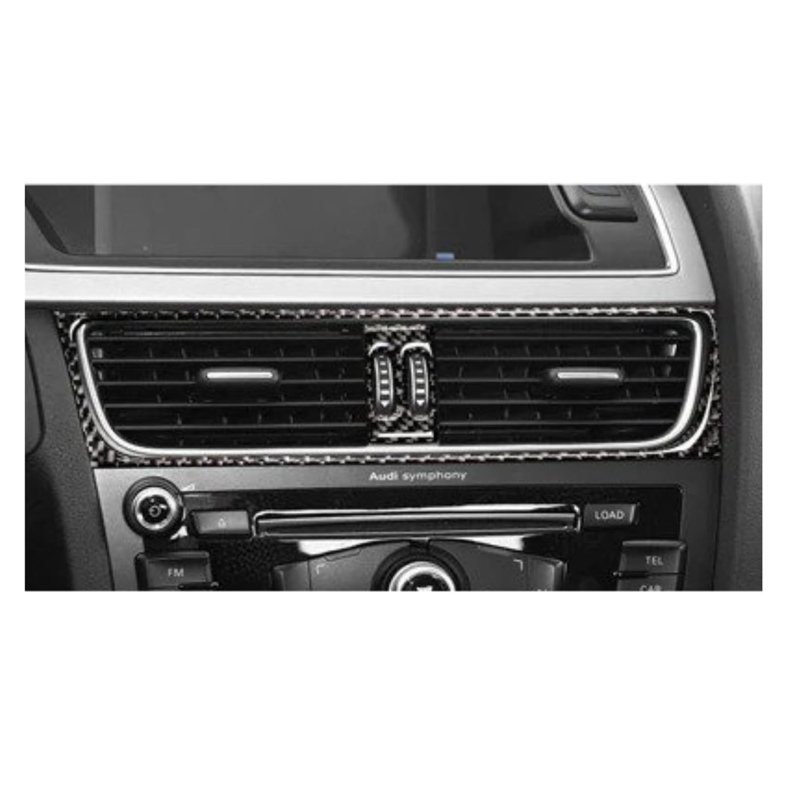 PanelMittelkonsole Für A4 Für A5 Für B8 Für Q5 Real Carbon Fiber Auto Navigation Klimaanlage CD Bedienfeld LHD RHD Aufkleber Innen Zubehör Innenraum Abdeckung Trim(C) von IMMLSX