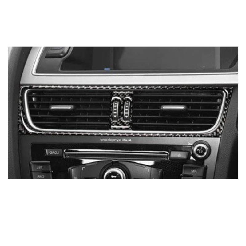 PanelMittelkonsole Für A4 Für A5 Für B8 Für Q5 Real Carbon Fiber Auto Navigation Klimaanlage CD Bedienfeld LHD RHD Aufkleber Innen Zubehör Innenraum Abdeckung Trim(D) von IMMLSX