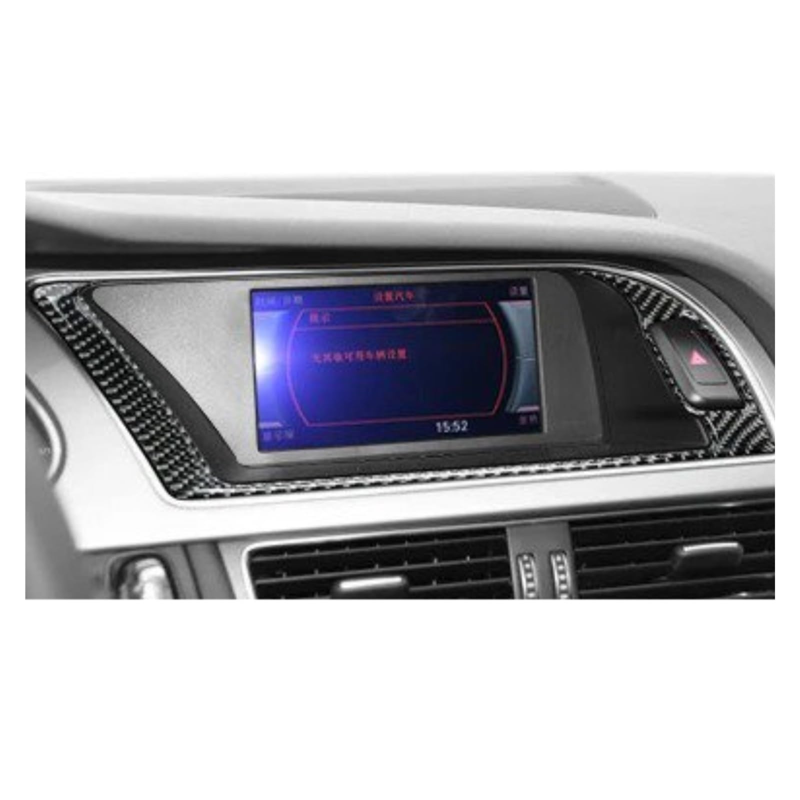 PanelMittelkonsole Für A4 Für A5 Für B8 Für Q5 Real Carbon Fiber Auto Navigation Klimaanlage CD Bedienfeld LHD RHD Aufkleber Innen Zubehör Innenraum Abdeckung Trim(H) von IMMLSX