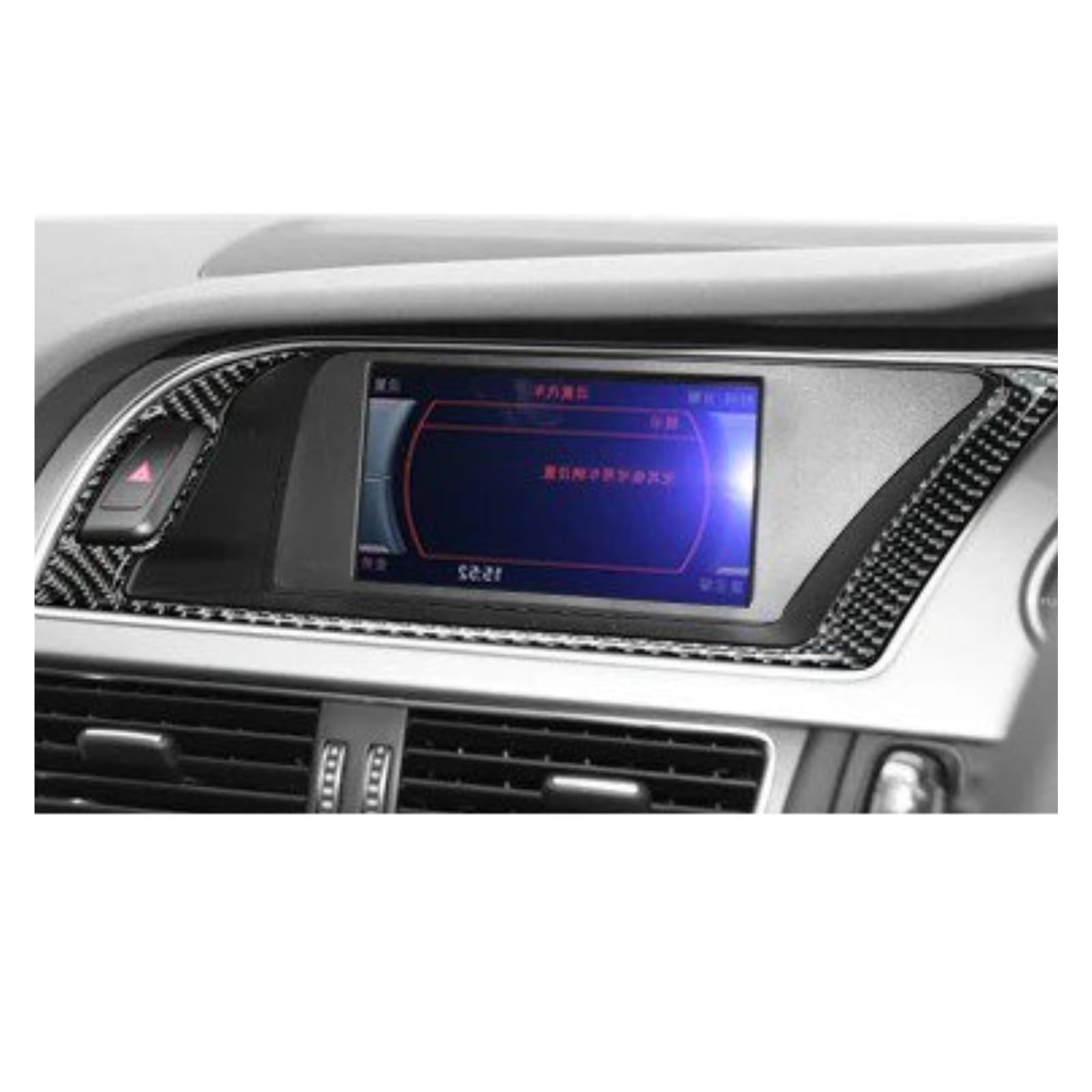 PanelMittelkonsole Für A4 Für A5 Für B8 Für Q5 Real Carbon Fiber Auto Navigation Klimaanlage CD Bedienfeld LHD RHD Aufkleber Innen Zubehör Innenraum Abdeckung Trim(I) von IMMLSX