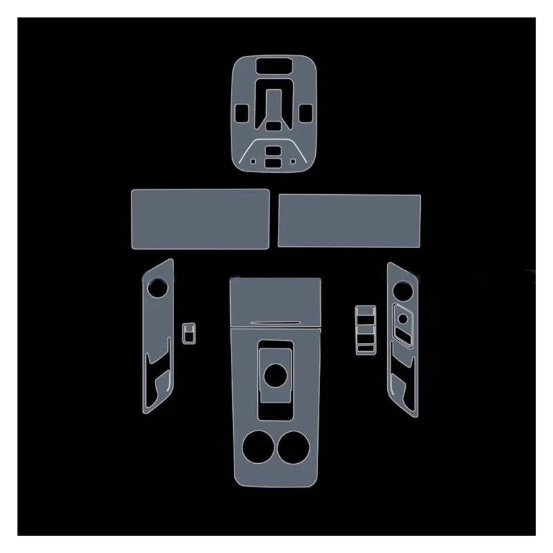 PanelMittelkonsole Für AIWAYS Für U5 2021-23 TPU Auto Innen Getriebe Shift-Taste Bildschirm Zentrale Steuerung Navigation Dashboard Transparente Schutz Film Innenraum Abdeckung Trim(RHD Full Set) von IMMLSX