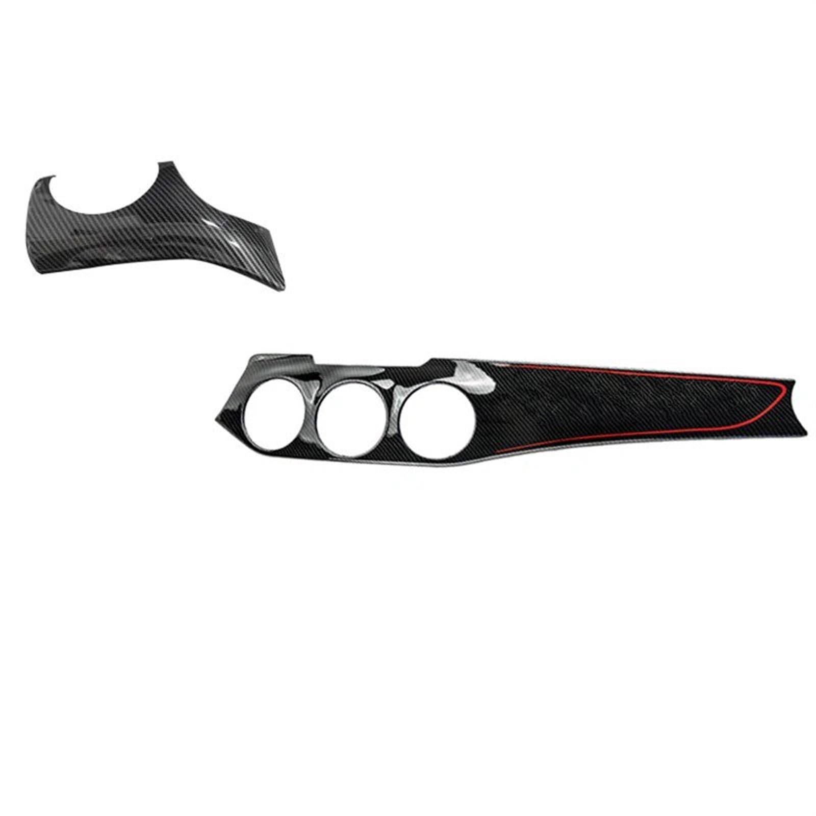 PanelMittelkonsole Für Benz Für CLA 250 W117 Für GLA220 Für AMG Für CLA 45Air Outlet Abdeckung Instrument Trim Streifen Zentrale Bedienfeld Instrument Panel Trim Innenraum Abdeckung Trim(Black Red 2) von IMMLSX