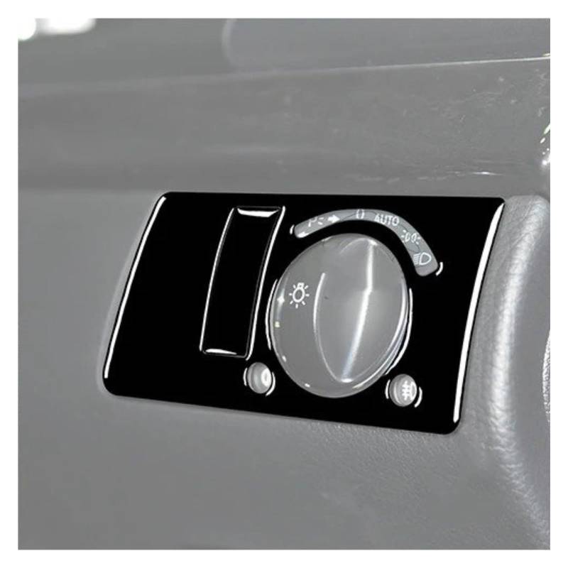 PanelMittelkonsole Für Benz Für E-Klasse W211 2003-2009 Klavier Schwarz Zentrale Steuerung Klimaanlage Outlet Scheinwerfer Schalter Panel Trim Aufkleber Innenraum Abdeckung Trim(RHD A) von IMMLSX