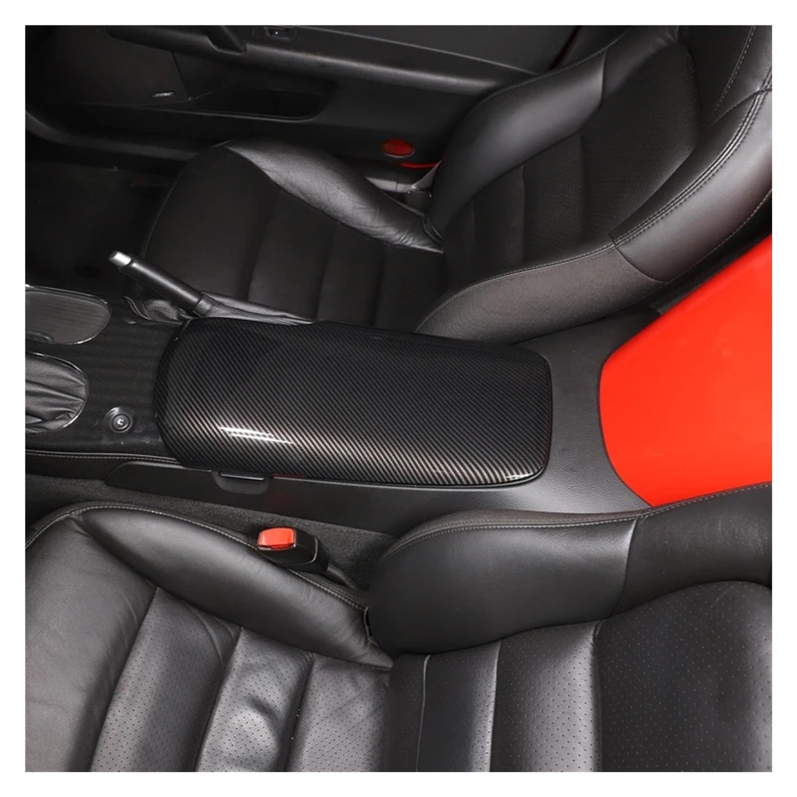 PanelMittelkonsole Für Chevrolet Für Corvette C6 2005-2013 ABS Carbon Faser Auto Zentrale Steuerung Armlehne Box Schutz Abdeckung Auto Innen Zubehör Innenraum Abdeckung Trim(Carbon Fiber) von IMMLSX