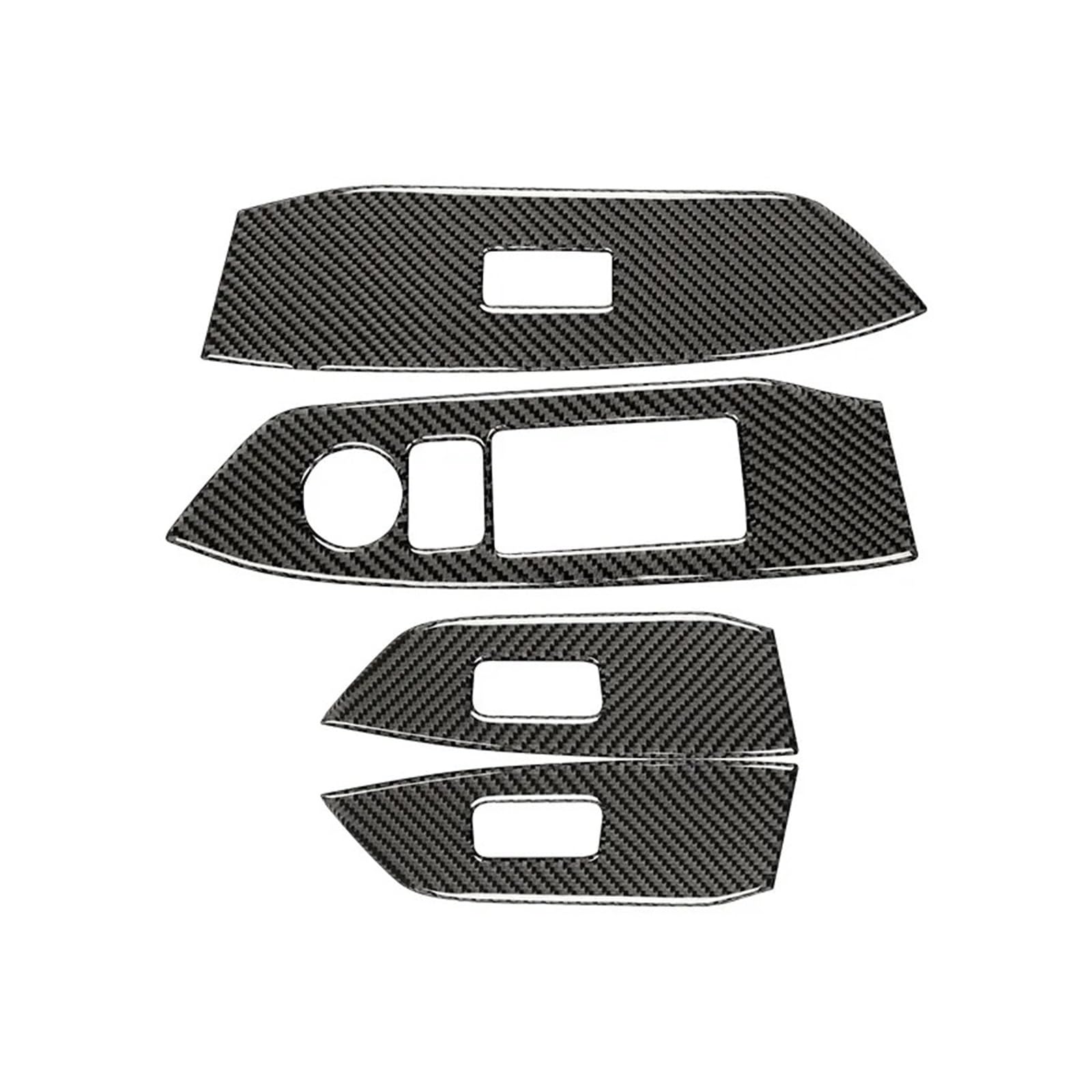 PanelMittelkonsole Für Mazda Für CX-5 2017-2020 Carbon Fiber 4PCS Auto Fensterheber Schalter Bedienfeld Rahmen Trim Abdeckung Innen Dekoration Aufkleber Innenraum Abdeckung Trim(Left Hand Drive) von IMMLSX